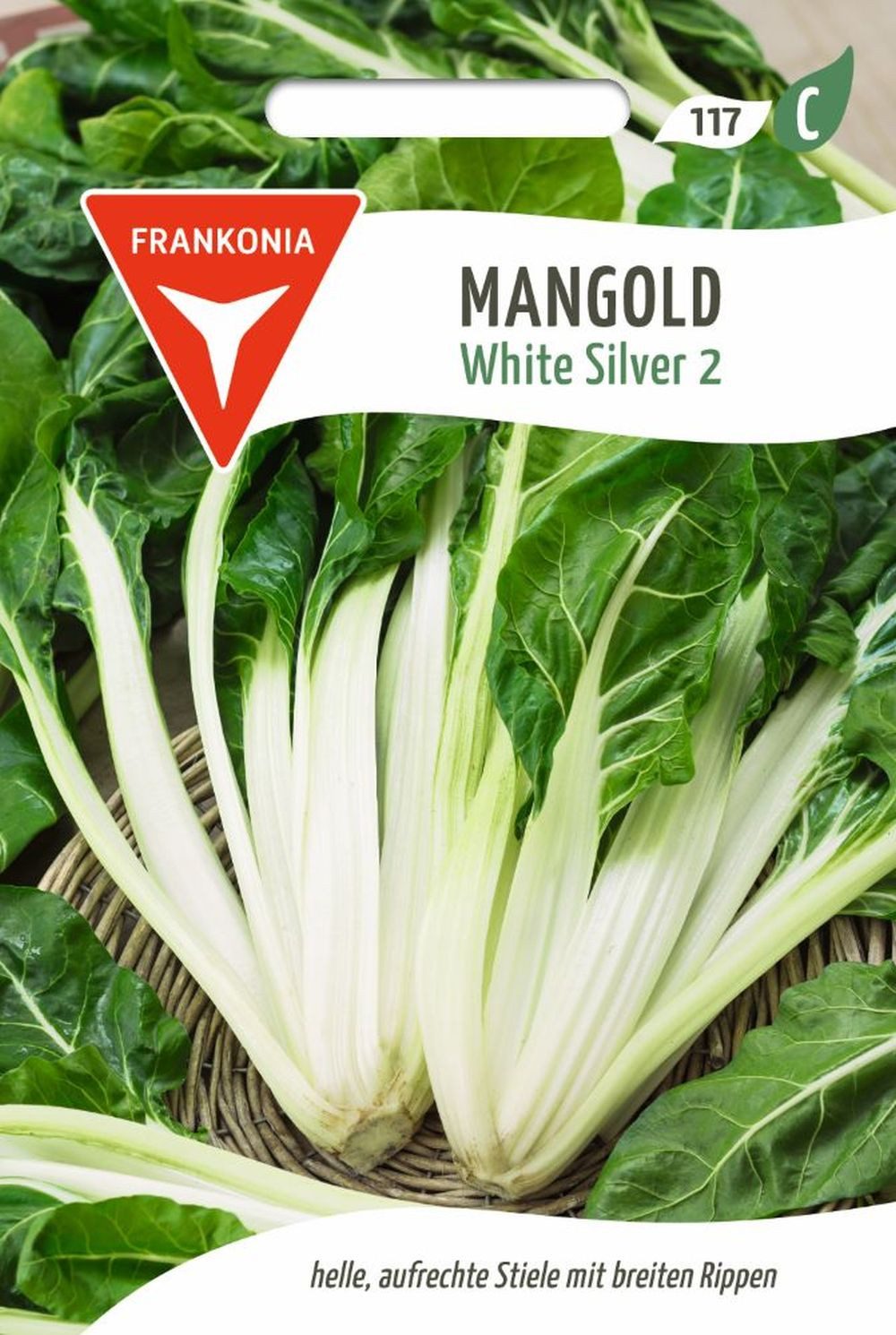 FRANKONIA Gemüsesamen Mangold, White Silver 2 - Mangold-Samen Saatgut Samen, Beta vulgaris