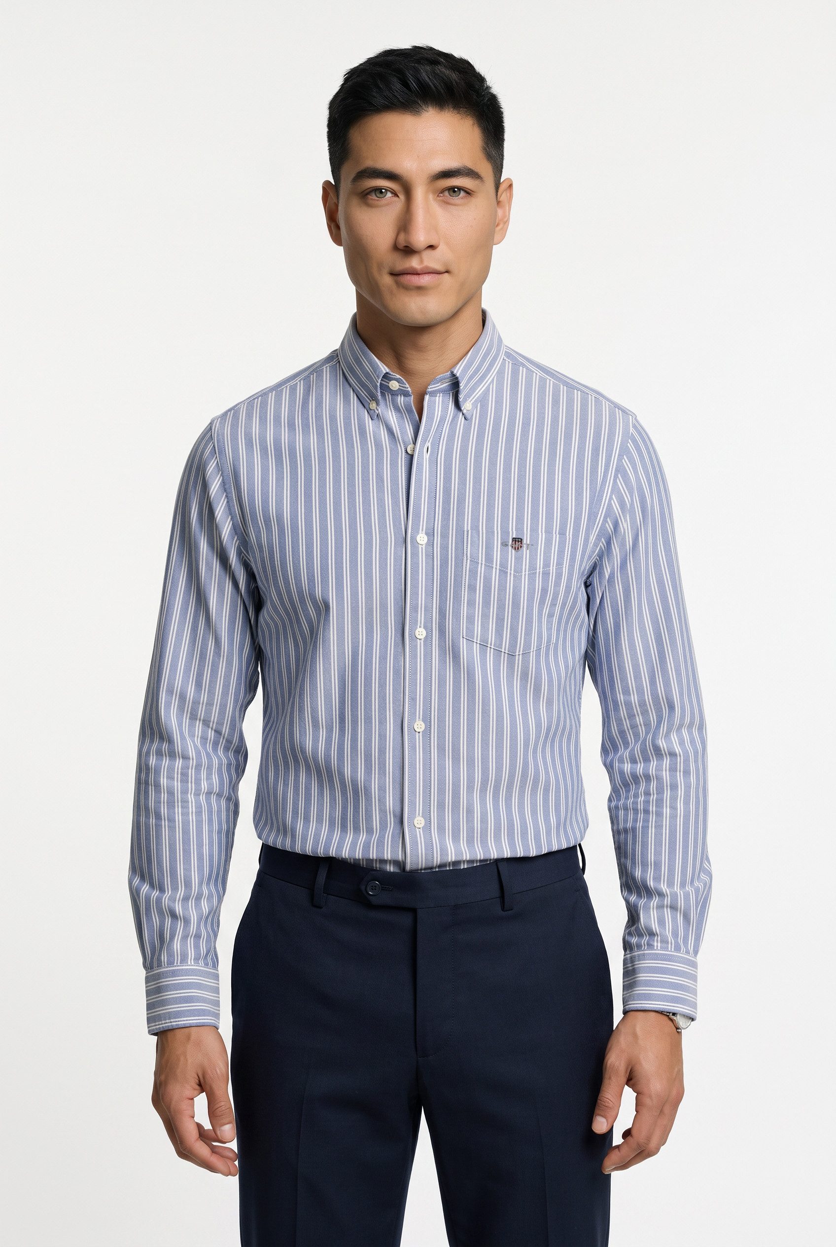 Gant Langarmhemd REGULAR CLASSIC OXFORD STRIPE SHIRT Regular fit mit Streifenmuster