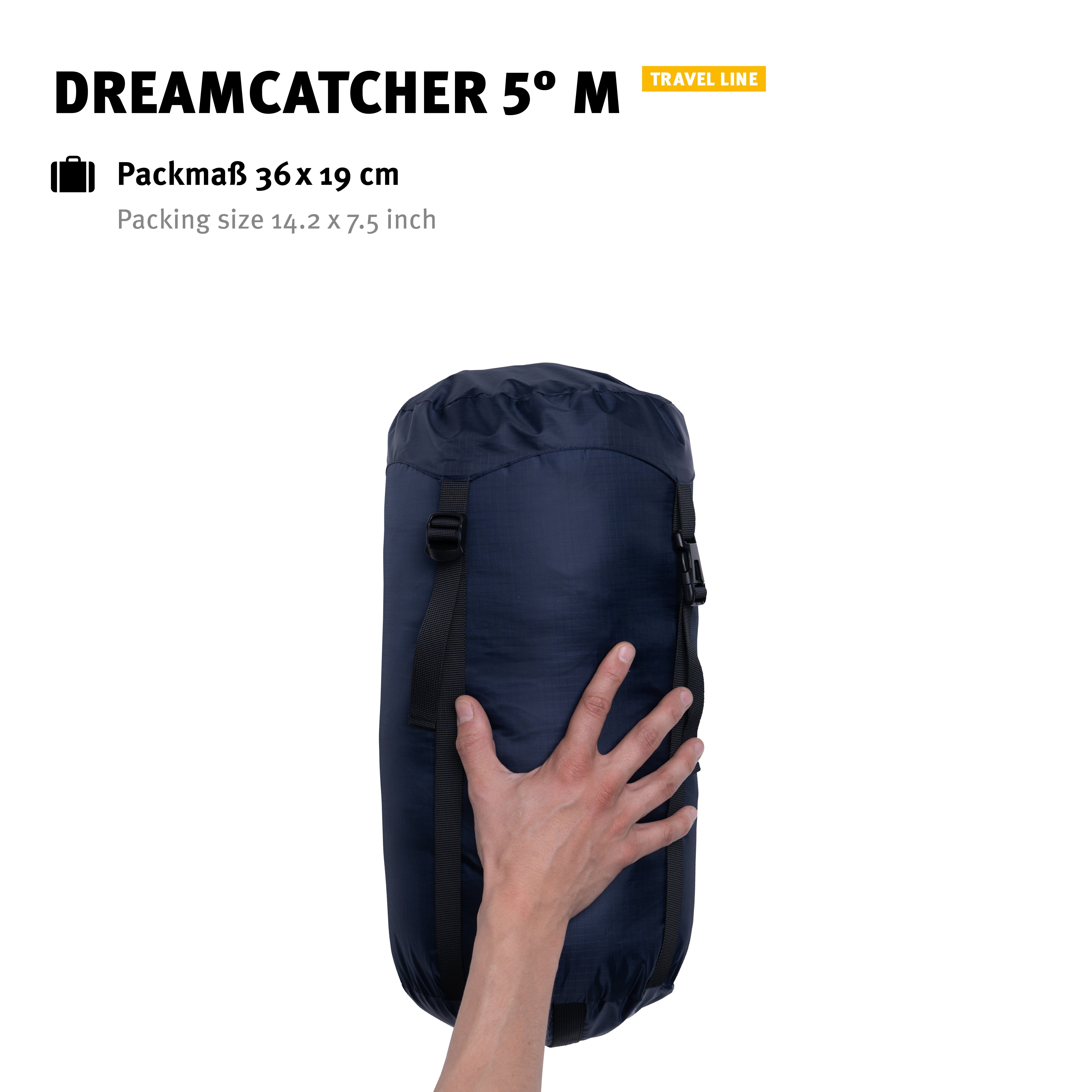 Wechsel Dreamcatcher Kordelzug mit M Tents 5° Innenfach, Kapuze Deckenschlafsack 2-Wege-Reißverschluss, (2023),