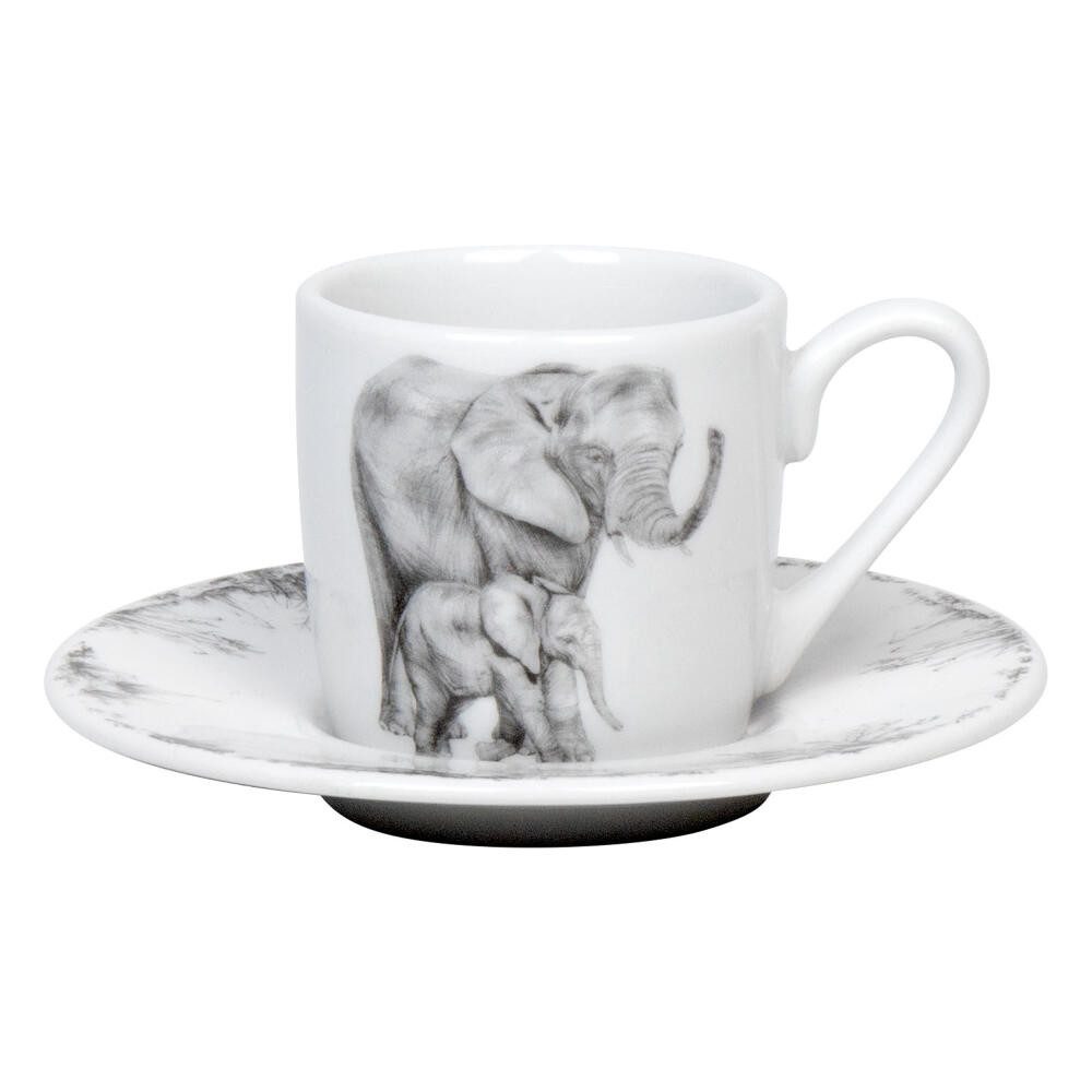 Könitz Espressotasse Amazing Animals Elefant, 85 ml, Porzellan