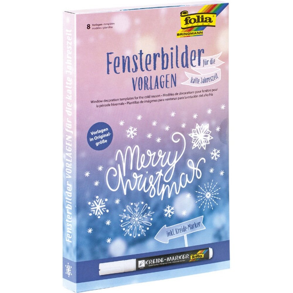 Folia Fensterbild Bastelset Fensterbilder Vorlagen kalte Jahreszeit