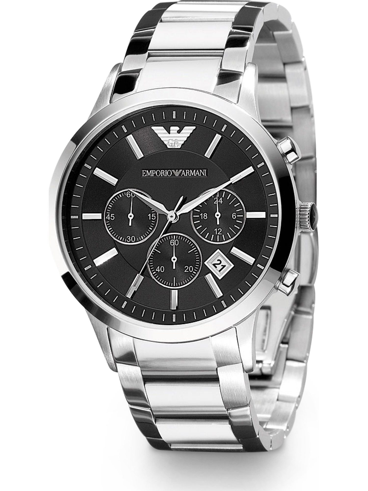 Emporio Armani Chronograph Emporio Armani Herren-Uhren Analog Quarz günstig online kaufen