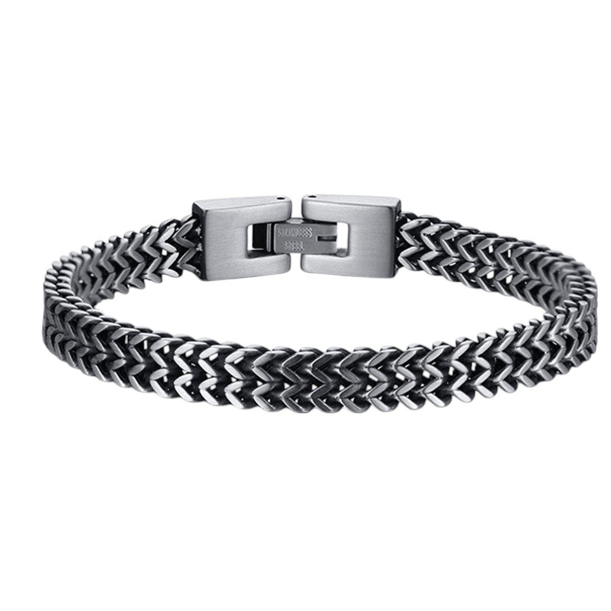 KARMA Edelstahlarmband Herren Armband Edelstahl Schwarz günstig online kaufen
