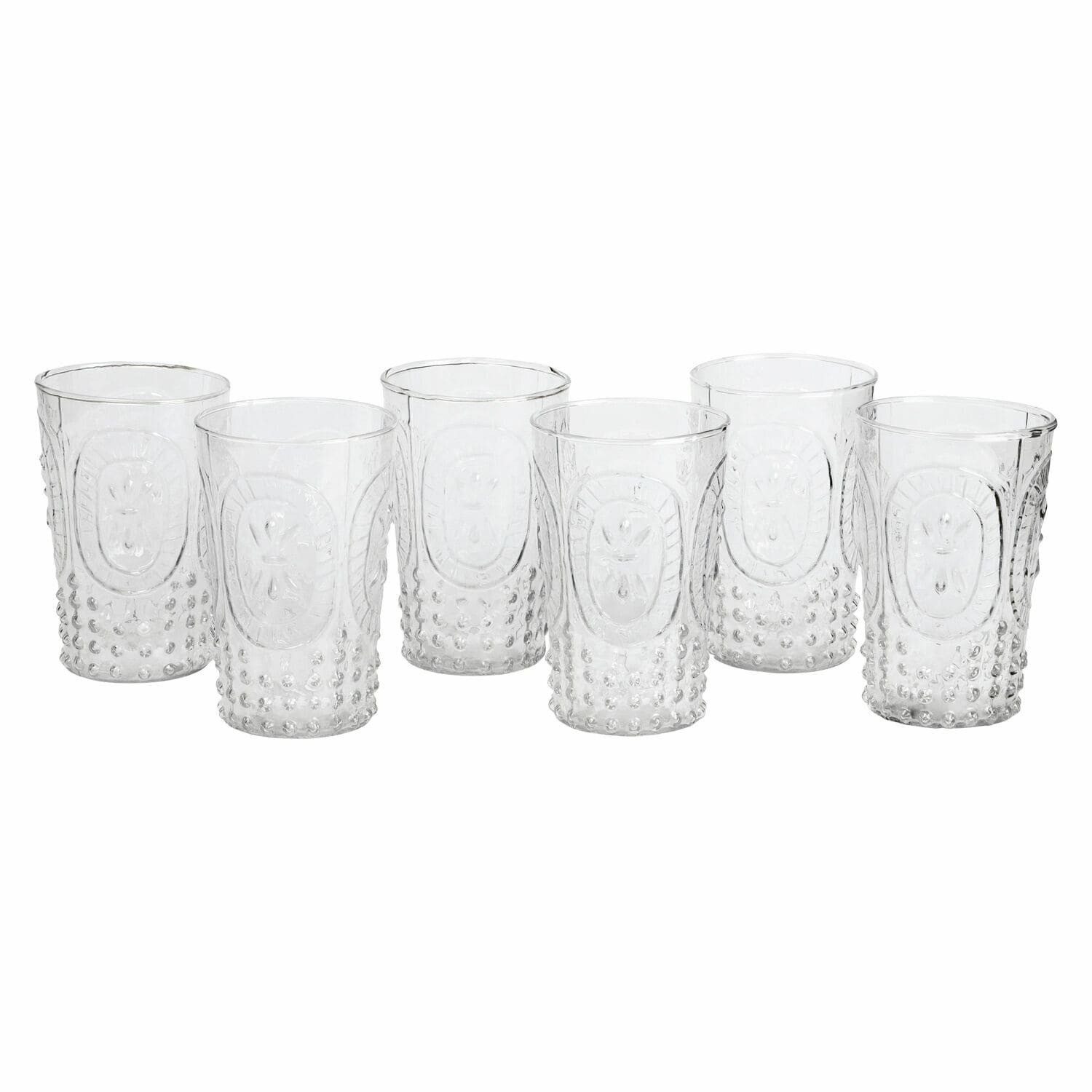 Mirabeau Glas Glas 6er Set Fleury klar, Glas, none