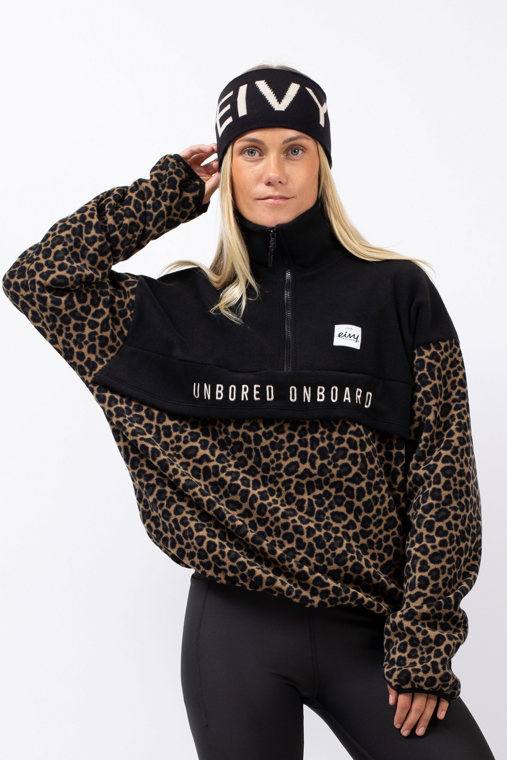 Eivy Fleecepullover mit Stehkragen
