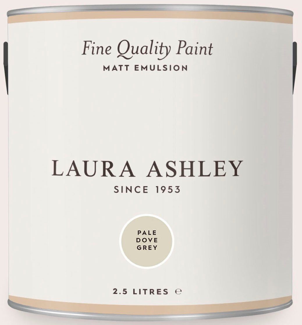 LAURA ASHLEY Wandfarbe Fine Quality Paint MATT EMULSION grey shades, matt, 2,5 L Pale Dove Grey