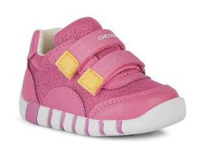Geox B IUPIDOO GIRL A Lauflernschuh Sneaker, Babyschuh mit softer Lederinnenausstattung