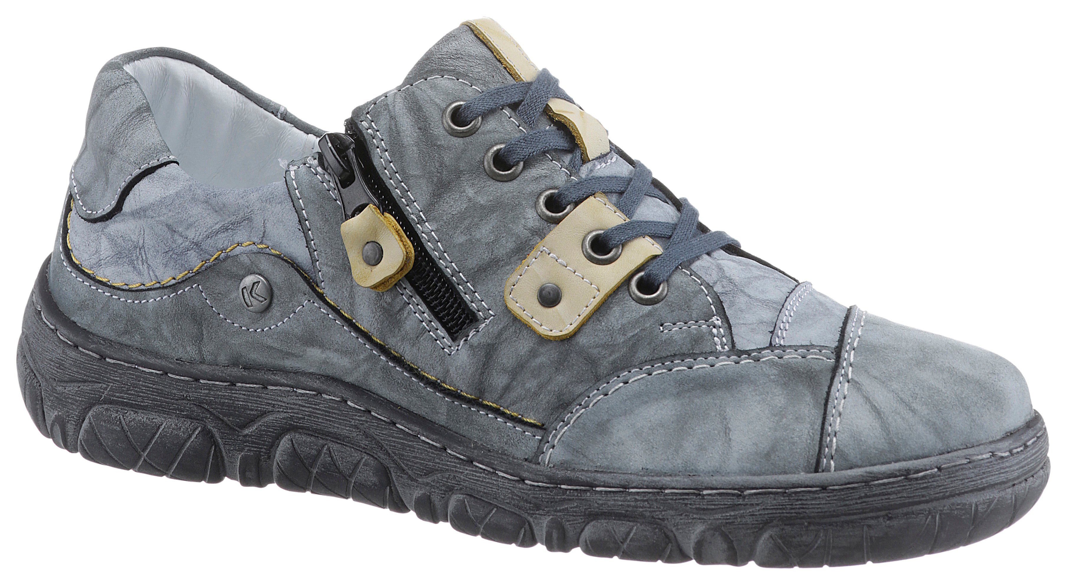 KRISBUT Schnürschuh mit Used-Optik, Freizeitschuh, Halbschuh, Schnürschuh