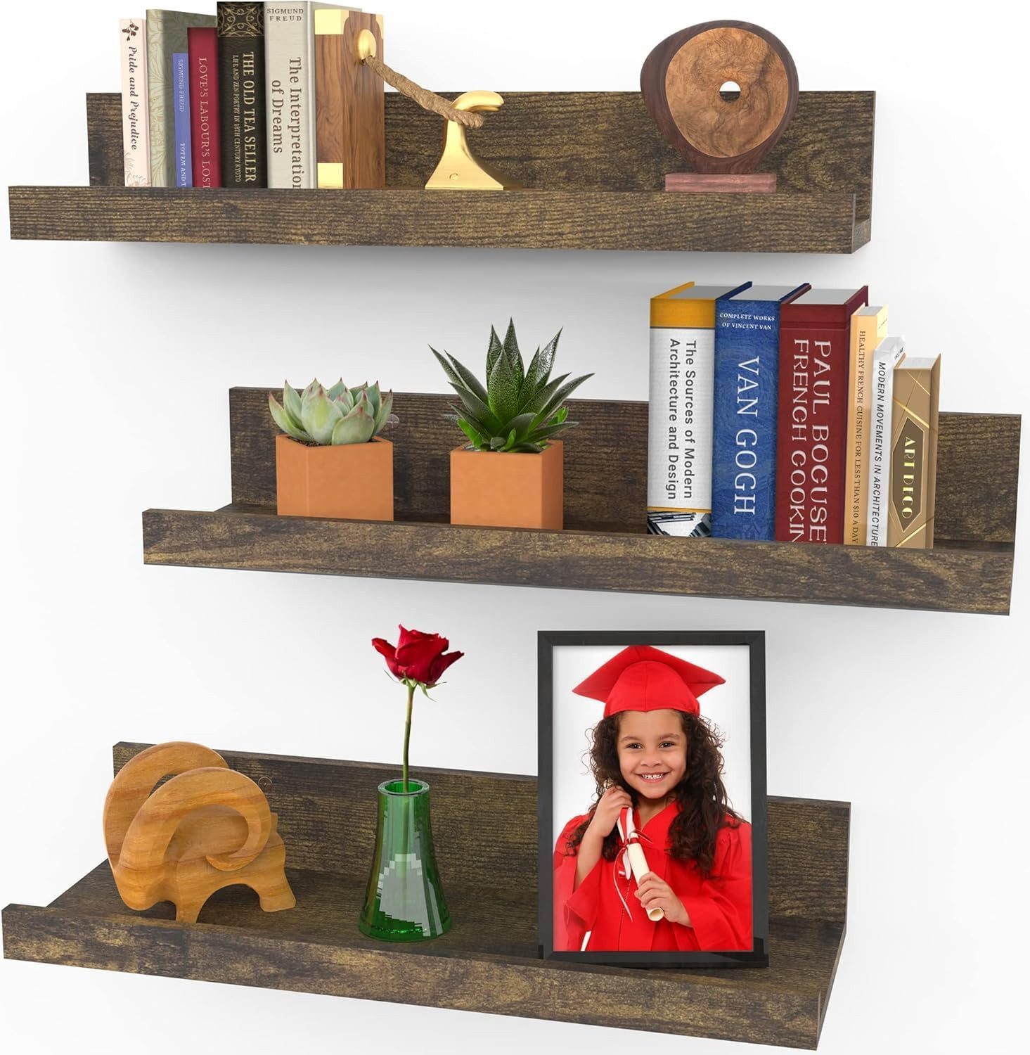BlingBin Wandregal Wandregal Set 3 Stück,Holz, günstig online kaufen