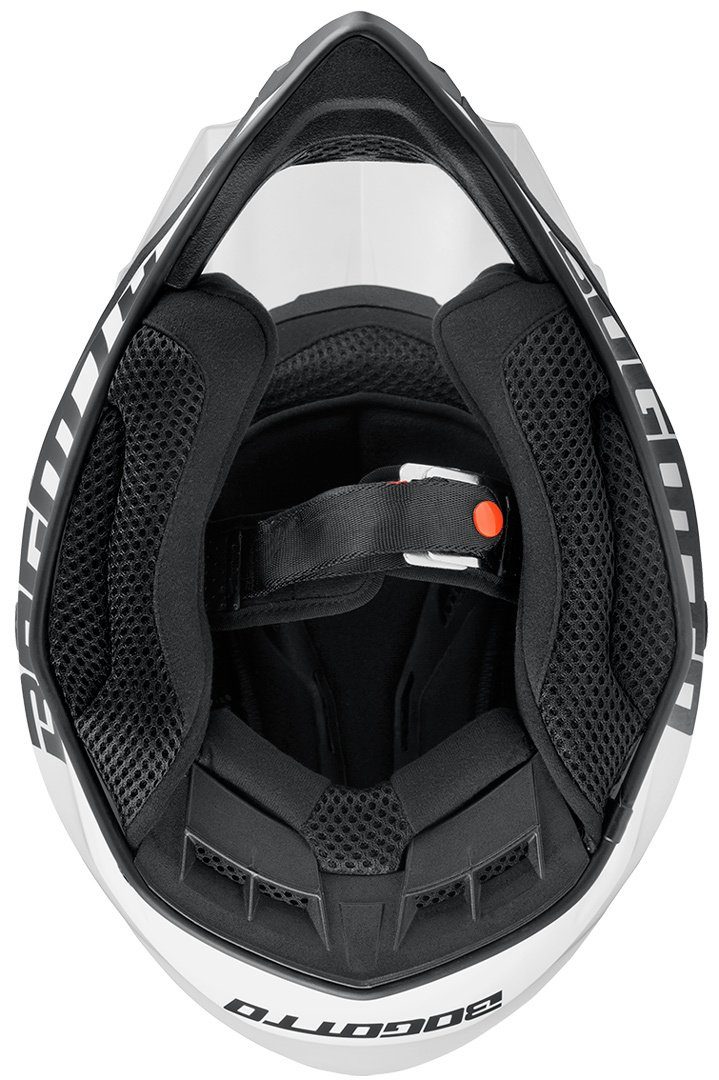 Bogotto Motocrosshelm V332 Motocross Helm, Doppel-D-Verschluss
