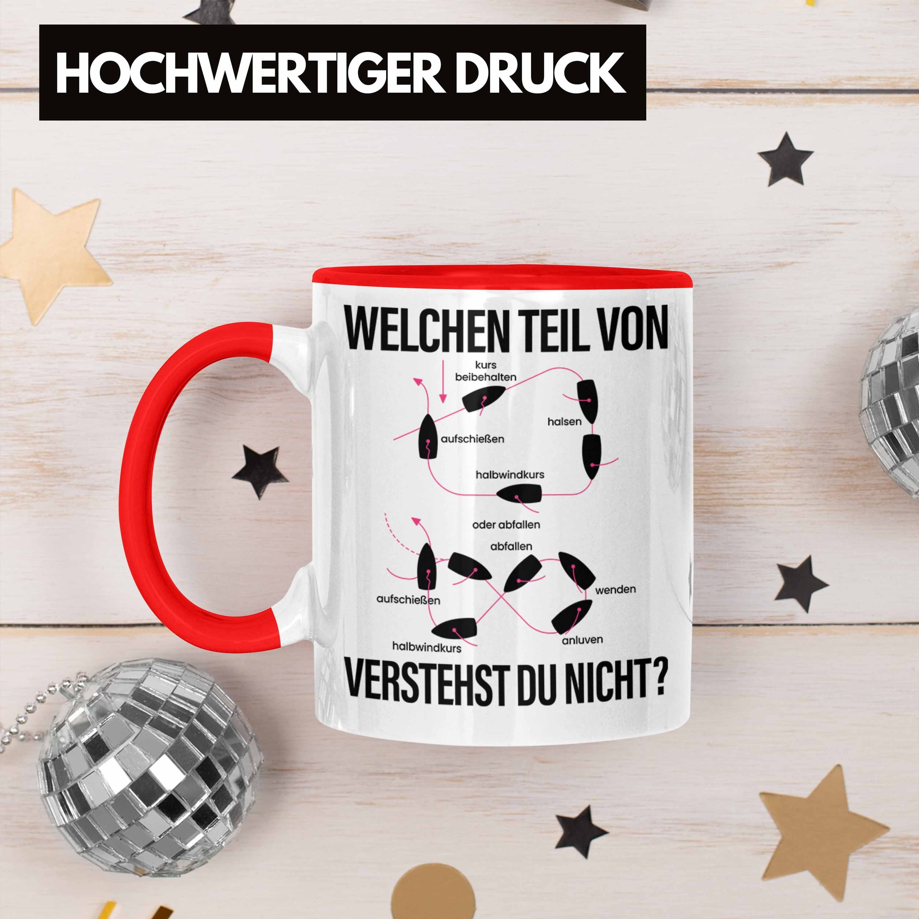 Geschenk Fahrer Kapitän Manöver Tasse Yacht Lustig Boot Schiff Rot Trendation Welchen Tasse