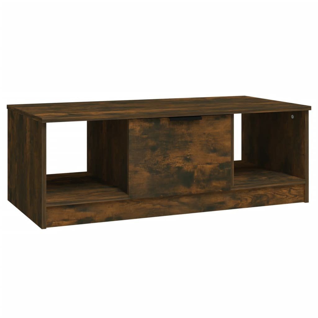 Räuchereiche Couchtisch Couchtisch (1-St) Räuchereiche cm Räuchereiche | vidaXL 102x50x36 Holzwerkstoff