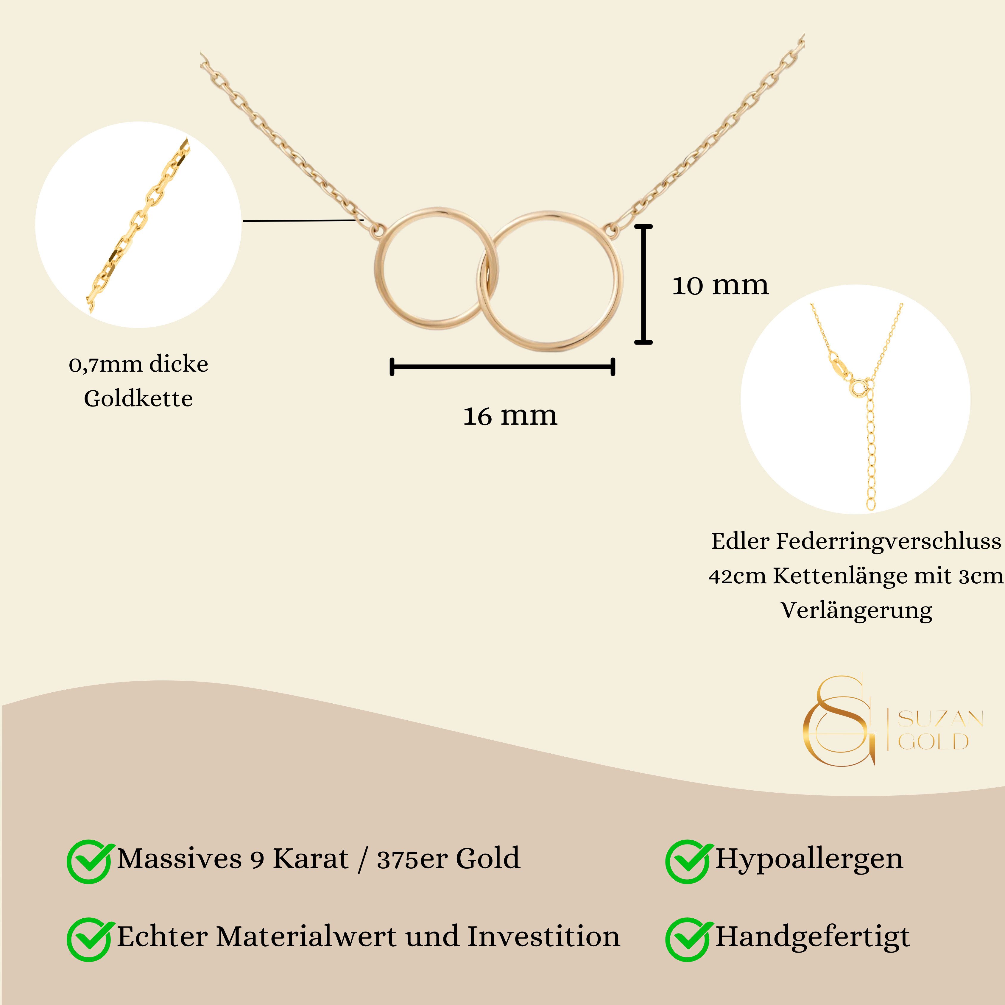 Suzan Gold Kette mit Anhänger 375er günstig online kaufen