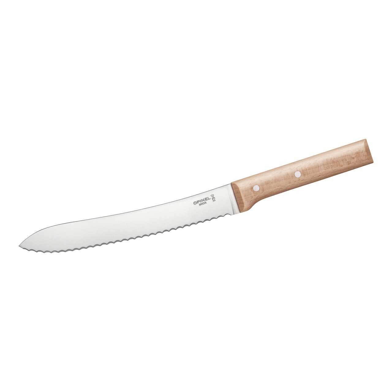 Opinel Brotmesser PARALLELE No 116 Brotmesser, rostfreier Stahl, Buchenholz-Griff, Hochwertiges Küchenmesser aus der Opinel Parallèle Serie