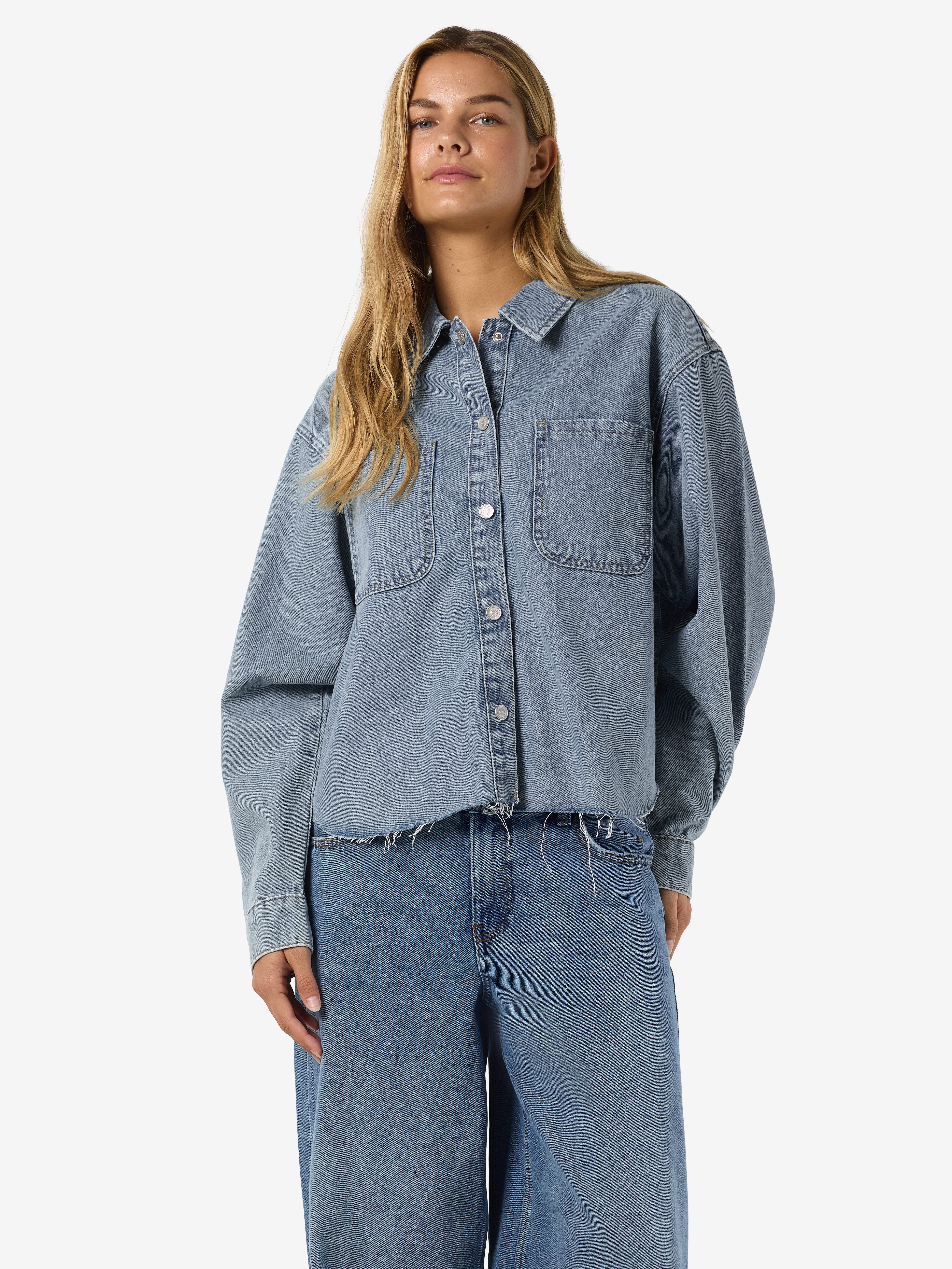 Noisy may Jeansbluse NMALVA L/S DENIM SH SHCKET AZ452LB günstig online kaufen