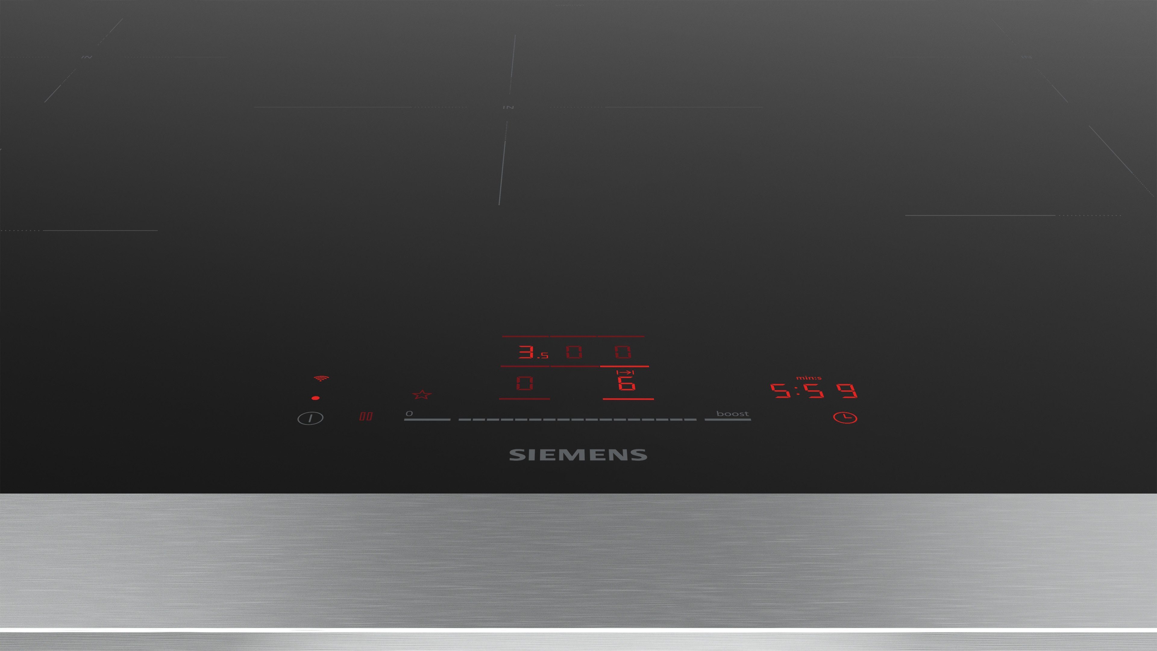 SIEMENS Induktions-Kochfeld iQ100 EH801HVB1E, touchSlider - Funktion für Bedienung per Fingerdruck