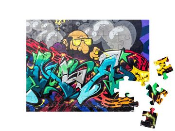 puzzleYOU Puzzle Graffiti: Sprayer beim Sprayen, 48 Puzzleteile, puzzleYOU-Kollektionen Graffiti