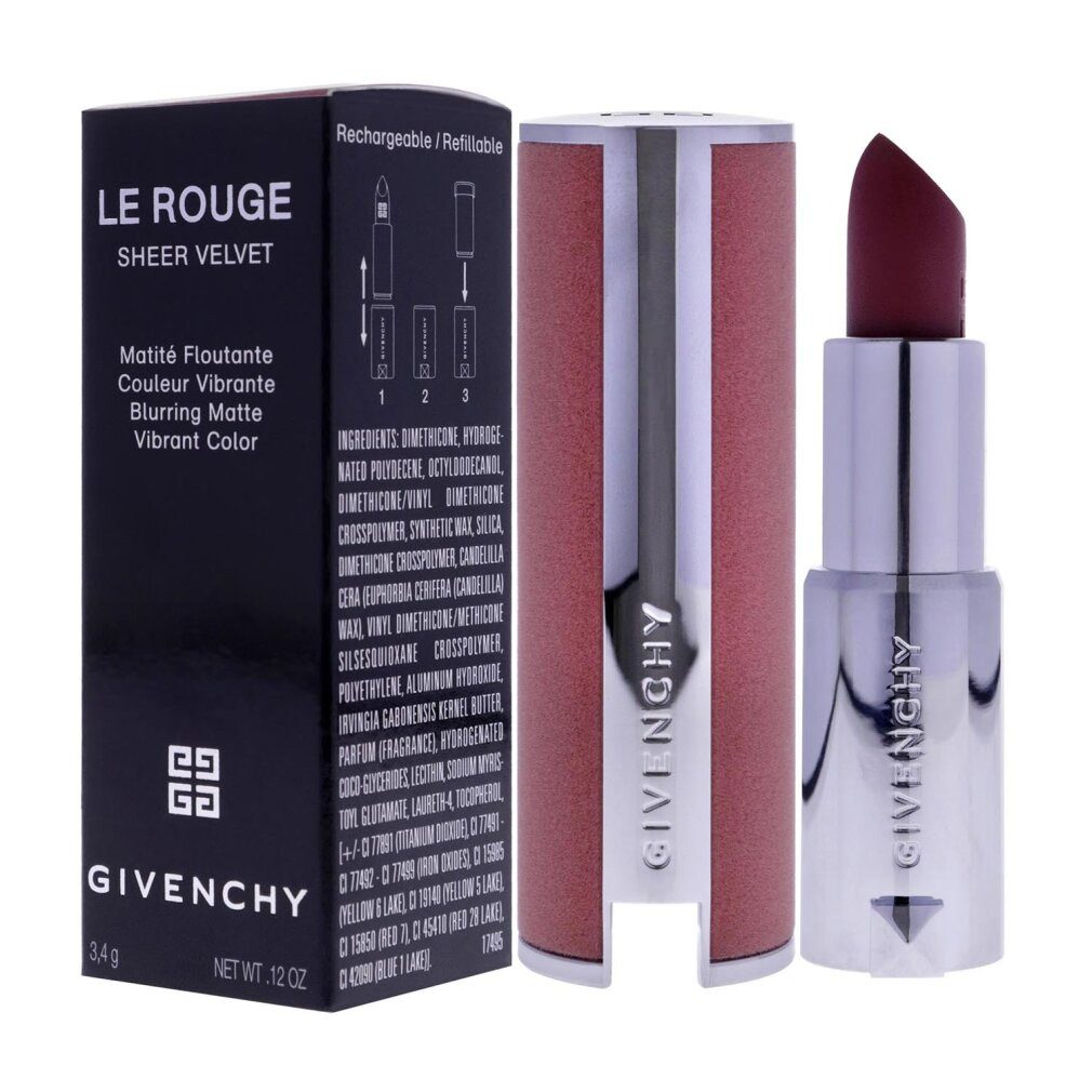 GIVENCHY Lippenstift Le Rouge Sheer Velvet Matte Refillable Lipstick