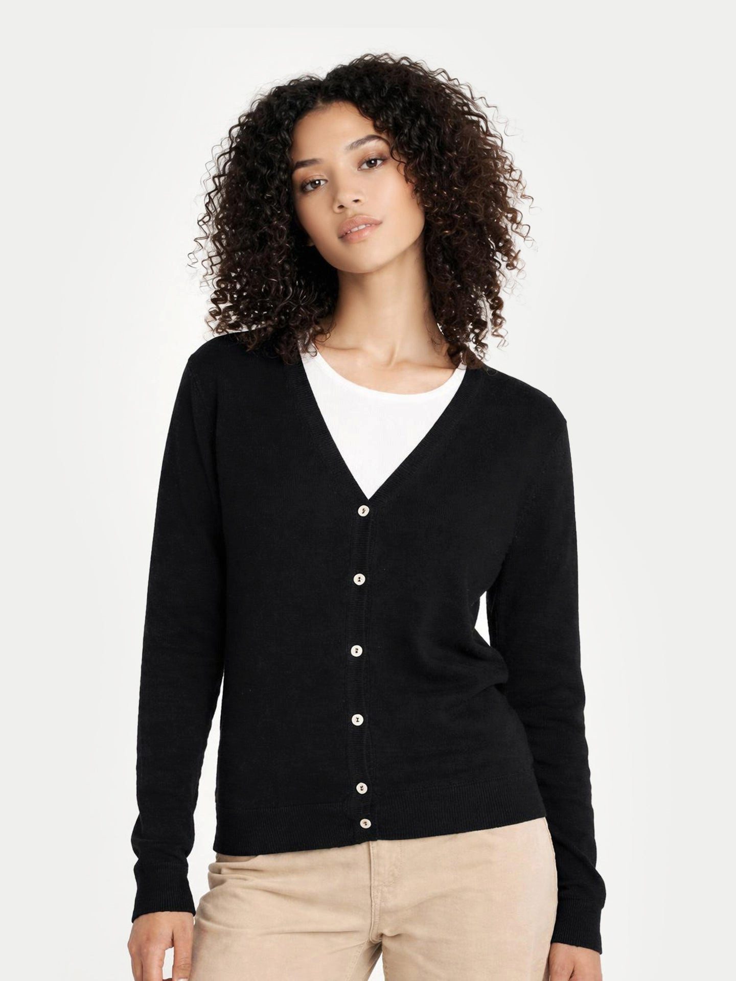 GOBI Cashmere Cardigan V-Ausschnitt Kaschmirstrickjacke