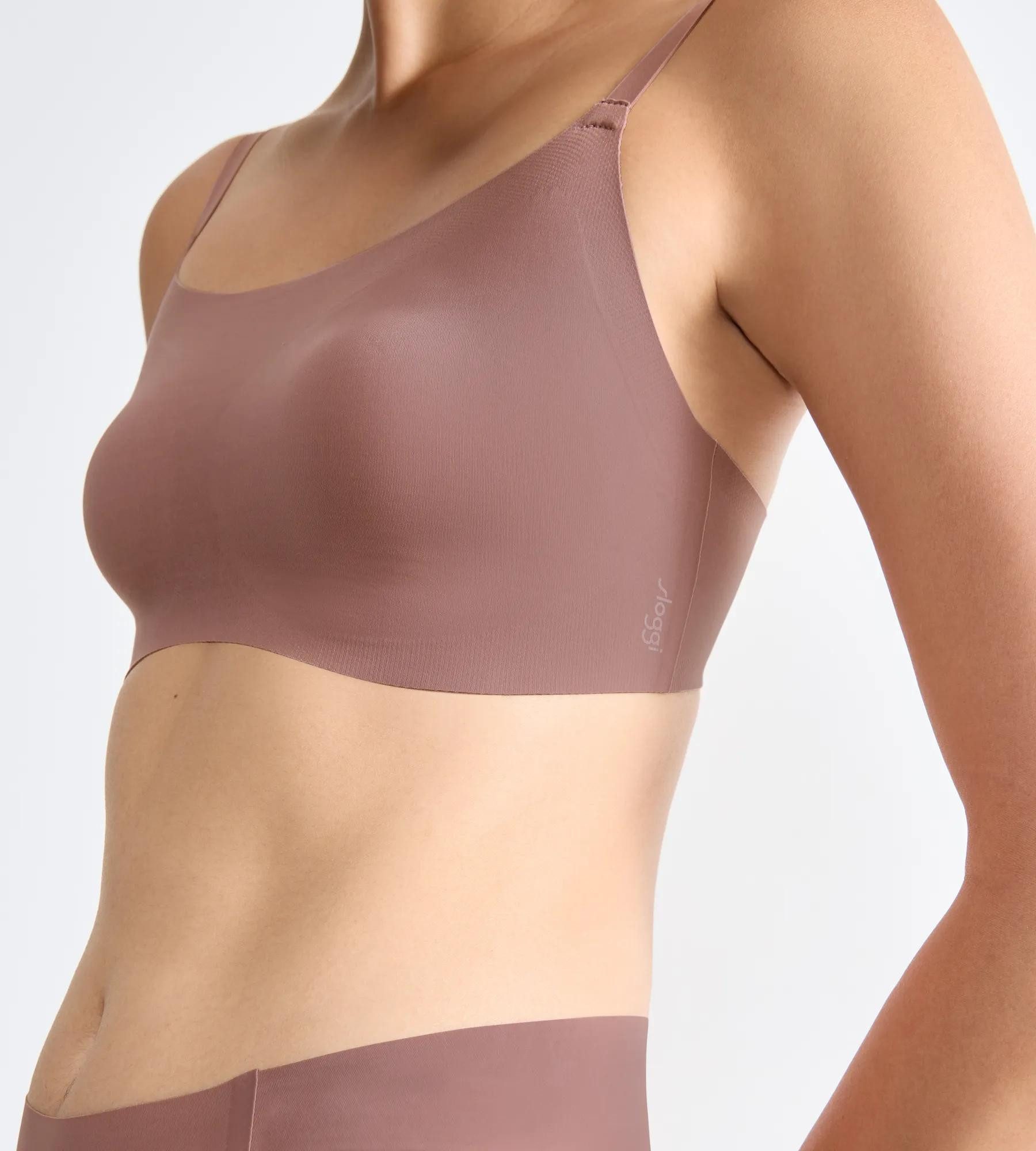 sloggi Bügelloser BH ZERO Feel 2.0 herausnehmbare Pads, Microfaser, verstellbare Träger