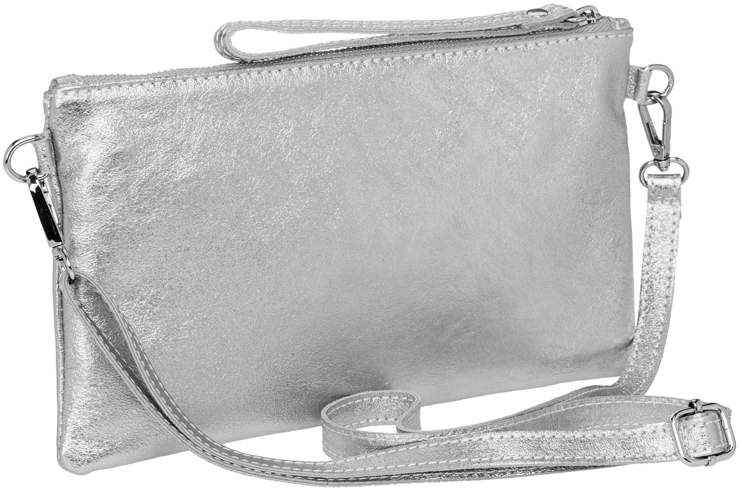 Caspar Clutch Leder Abendtasche Damen Umhängetasche - CLASSIC LINE - Modell No.717, leicht, elegant & langlebig- 100% Echtleder - Handmade in Italy