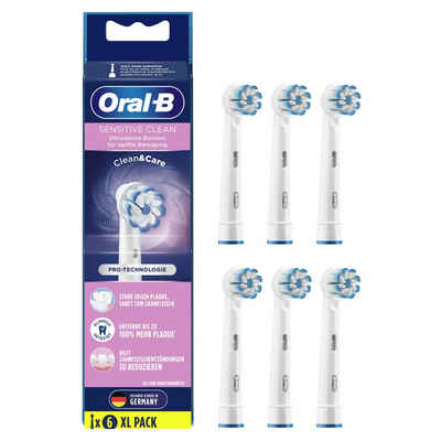 Oral-B Aufsteckbürsten Sensitive Clean - 6er Pack - weiß