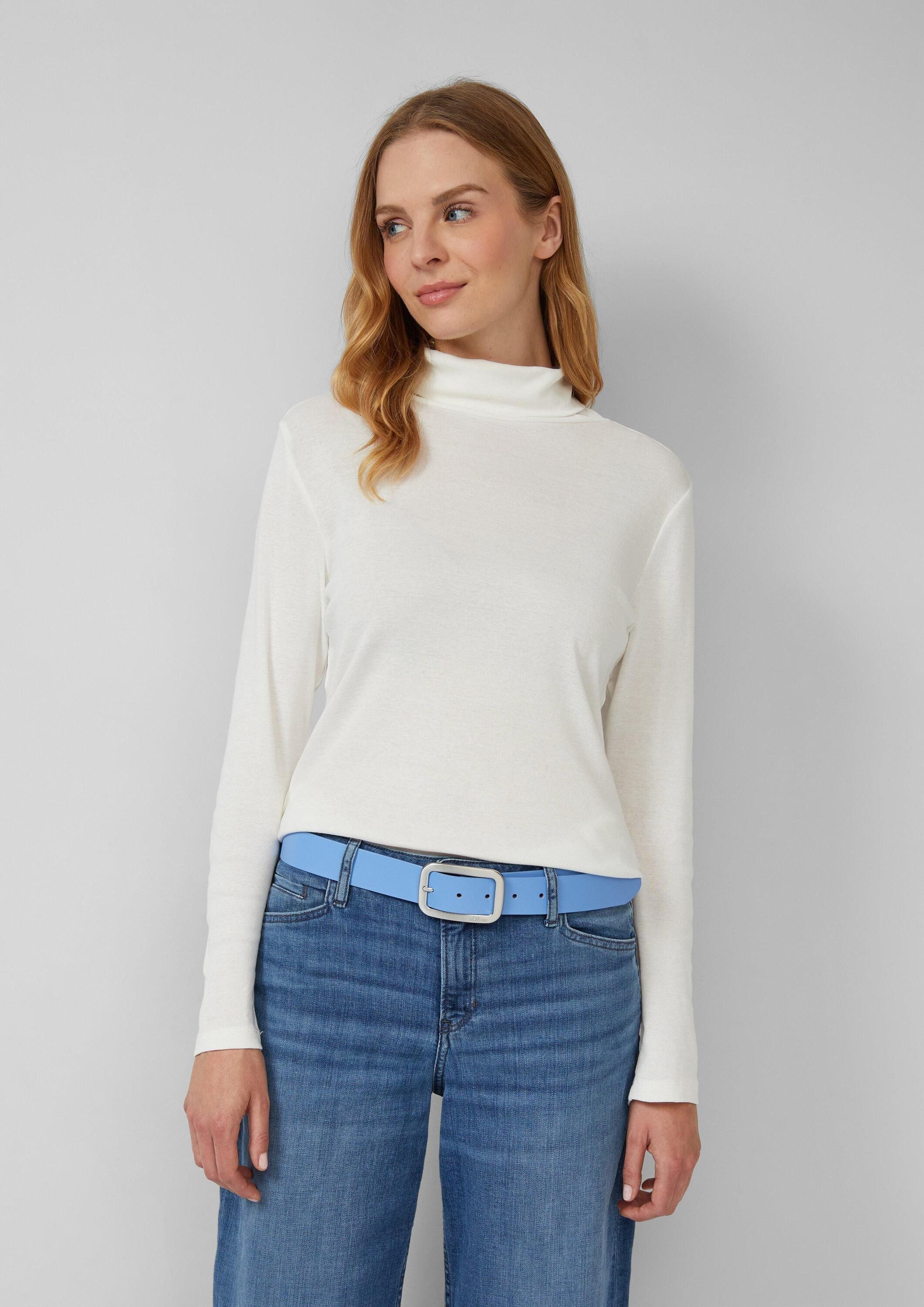 s.Oliver Ledergürtel Taillengürtel Ledergürtel mit quadratischer Schnalle günstig online kaufen