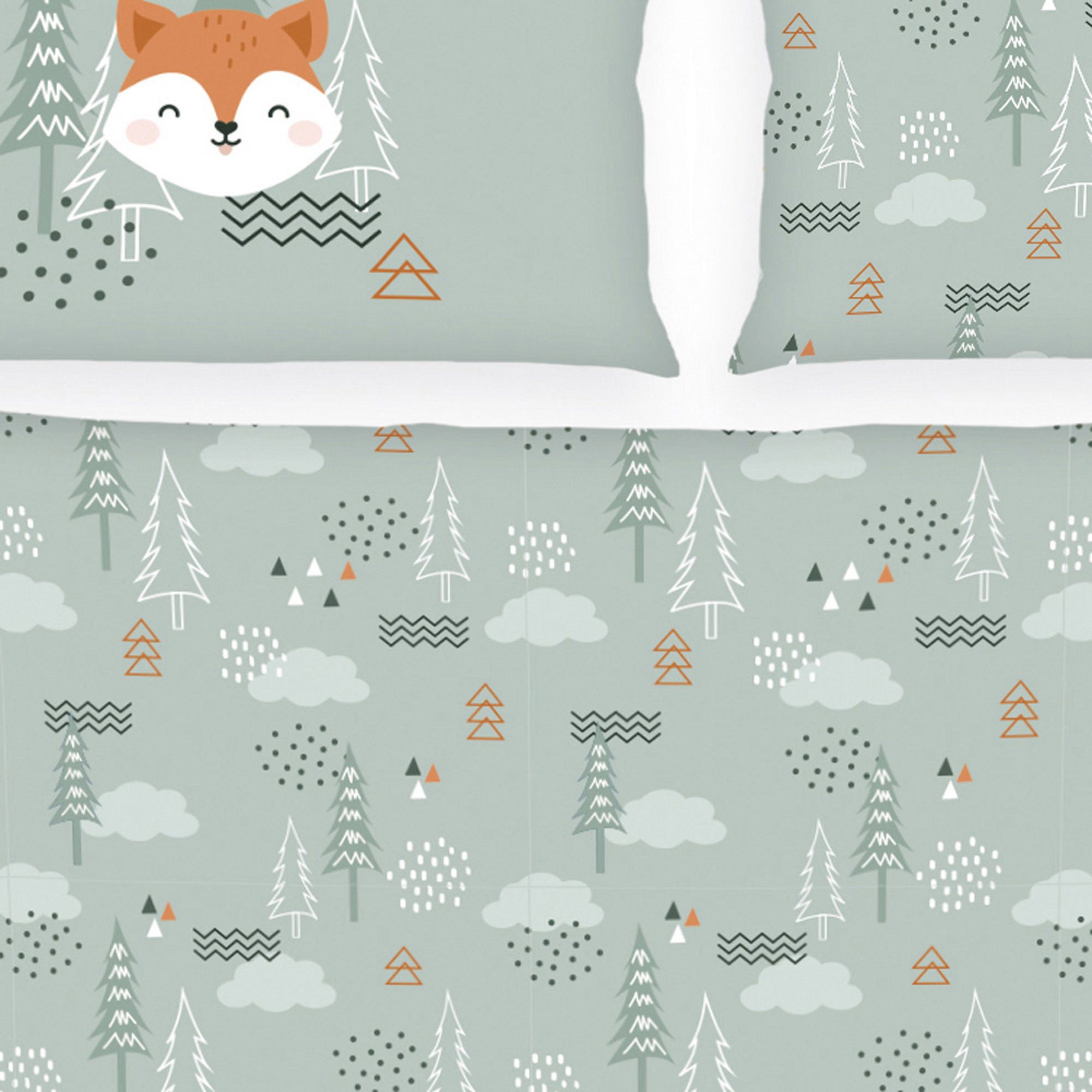 Herding Kinderbettwäsche Kinder-Bettwäsche "Nordic Forest", Biber, günstig online kaufen