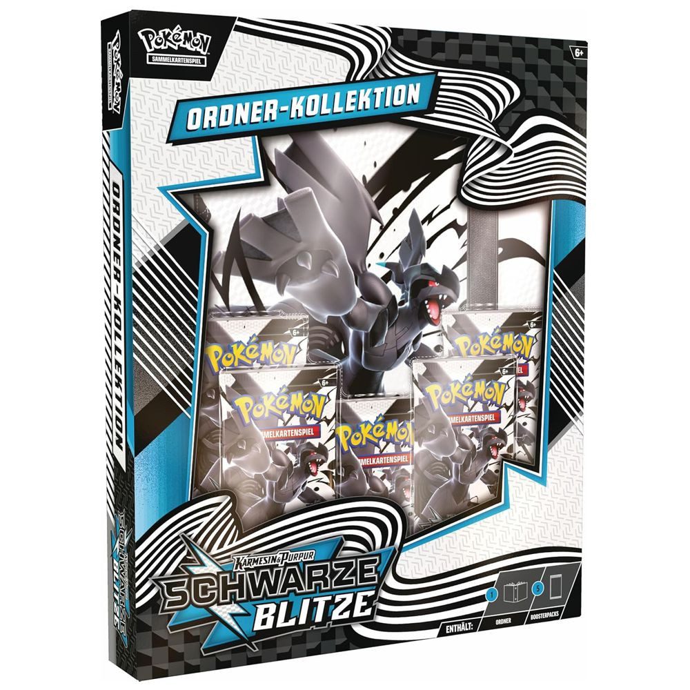 POKÉMON Sammelkarte Binder-Kollektion Schwarze Blitze Pokemon Sammel-Karten deutsch