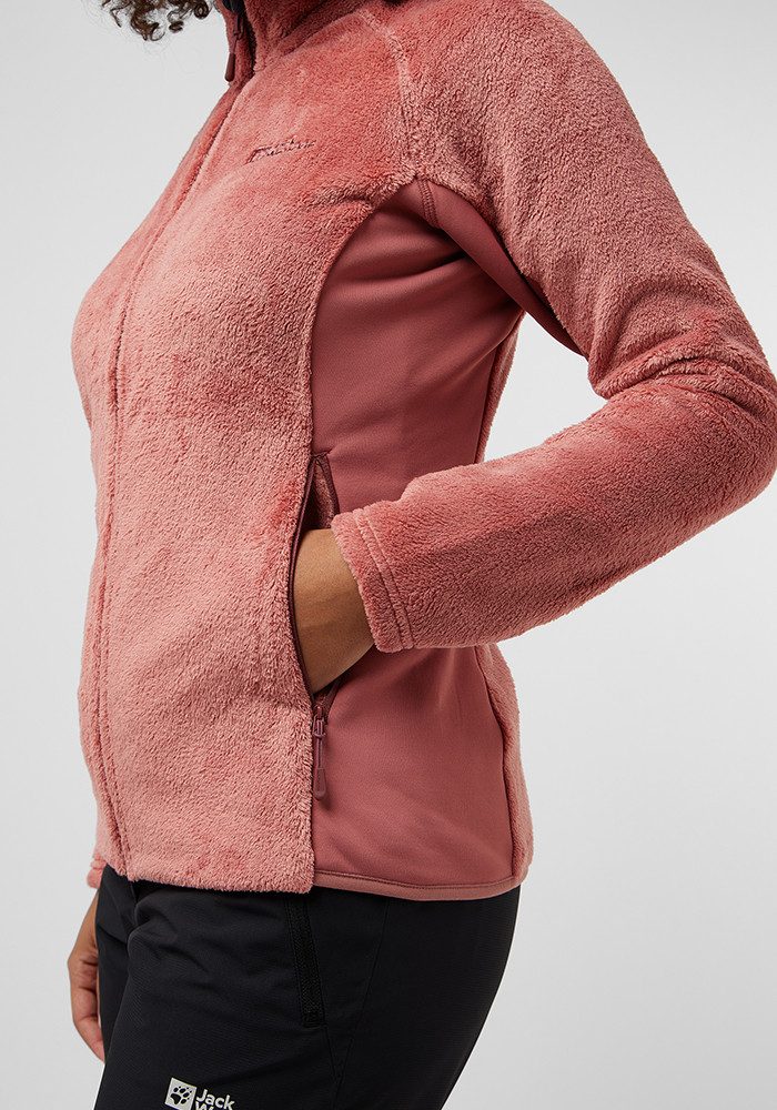 Jack Wolfskin Fleecejacke ROTWAND FZ W Fleecejacke, kuschelig, wärmend und elastisch