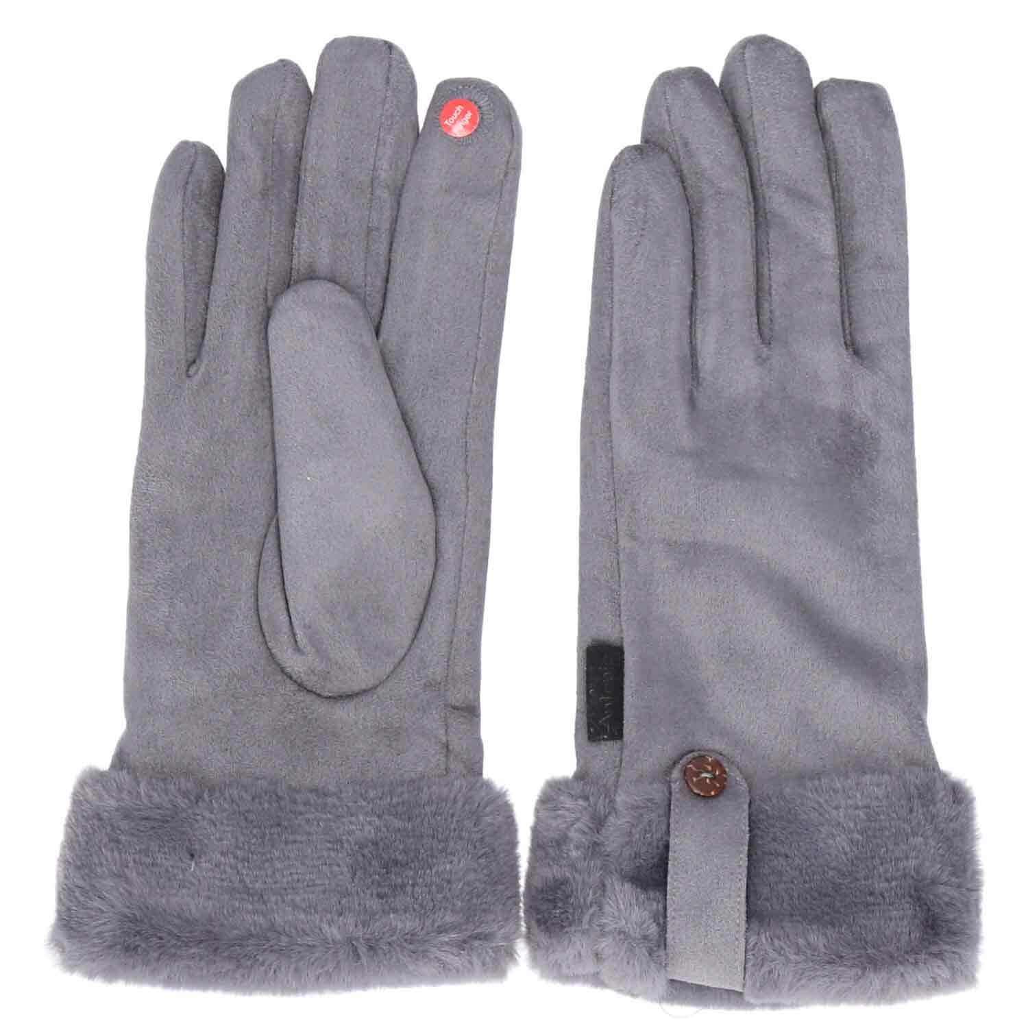 Antonio Strickhandschuhe Antonio Damen Winter Fingerhandschuhe dark grey günstig online kaufen