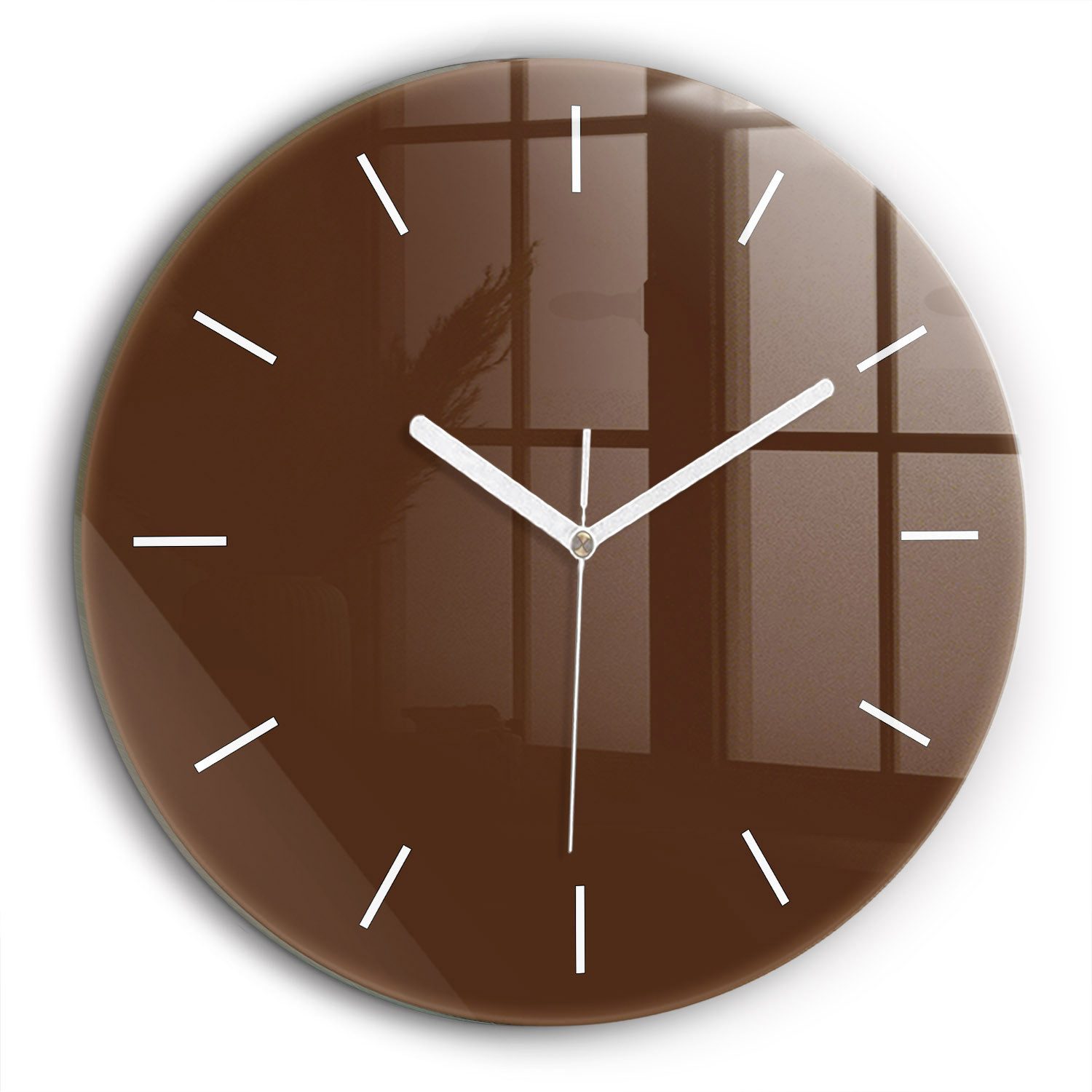 Tulup Wanduhr Glasrunde Uhr Moderne Glaswanduhr günstig online kaufen