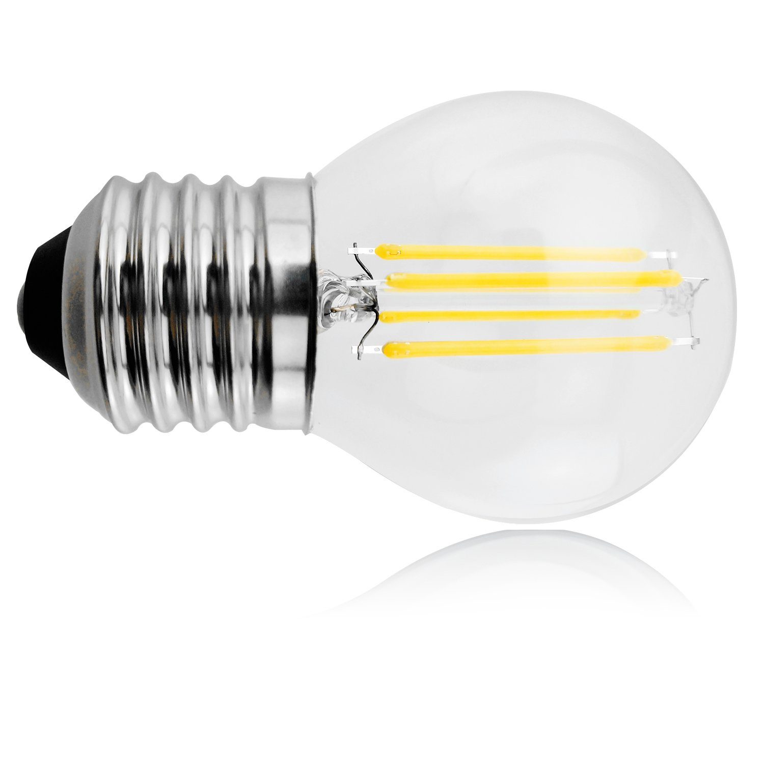 Maclean LED-Leuchtmittel MCE284 WW, E27, 1 St., Retro Edison Filament Glühbirne G45 E27 6W 600lm