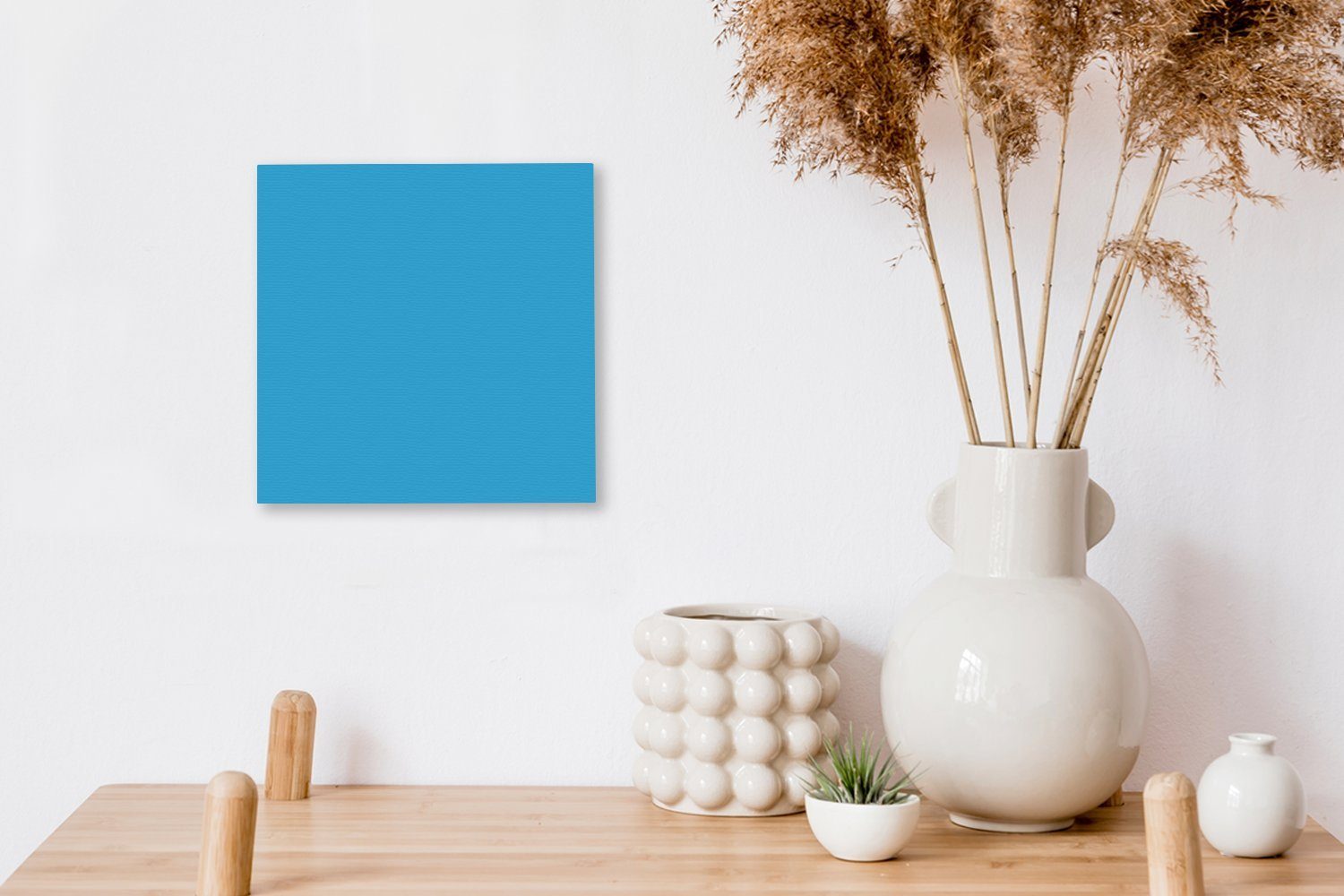 Blau für bunt Design, Licht Wohnzimmer Bilder Leinwandbild OneMillionCanvasses® - St), - Leinwand (1 Schlafzimmer