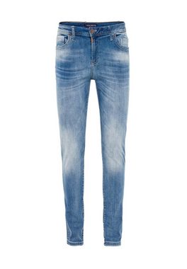 Cipo & Baxx Slim-fit-Jeans mit verwaschenen Look