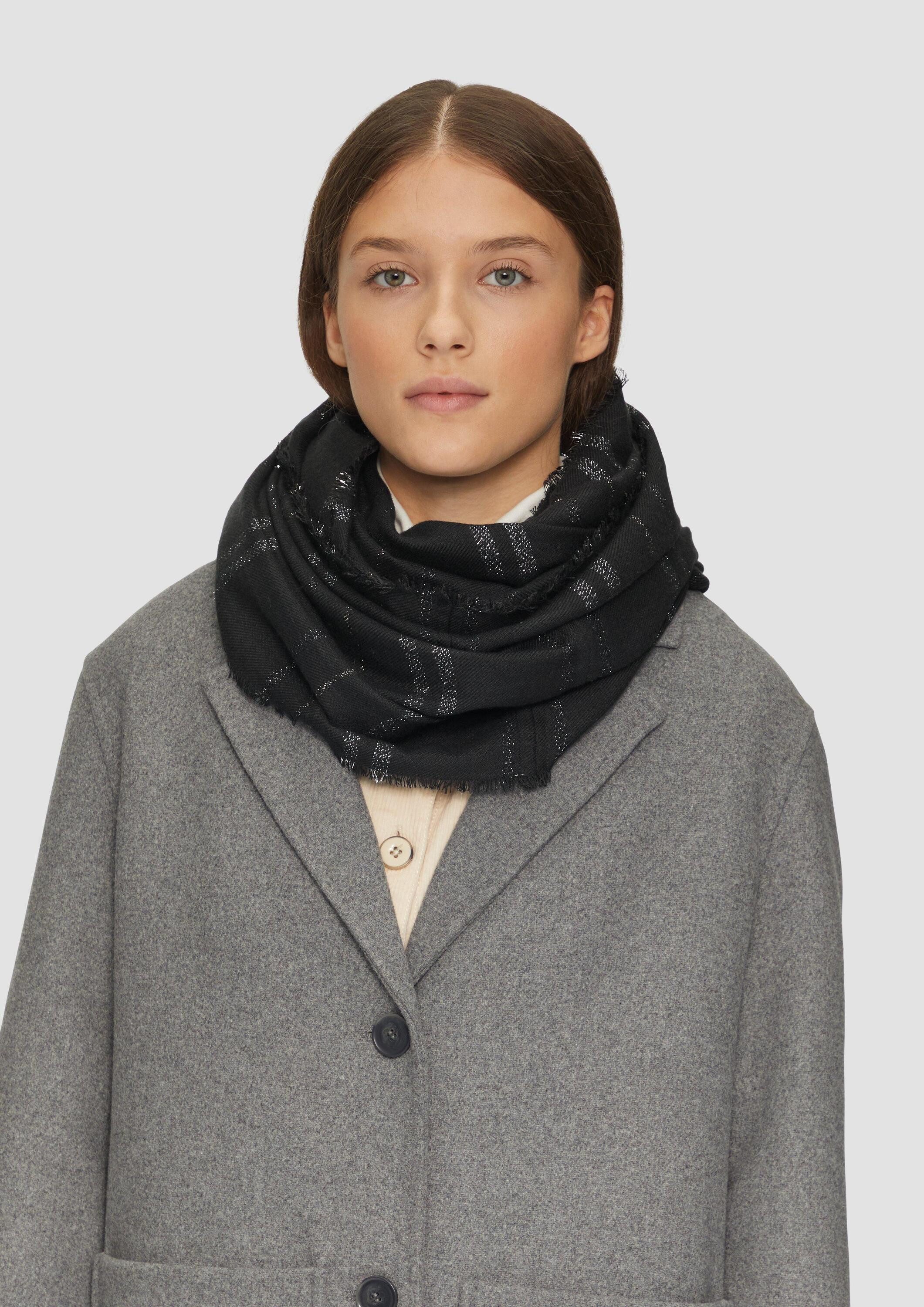 s.Oliver Loop Snood, Loop-Schal mit Karos und Streifen günstig online kaufen