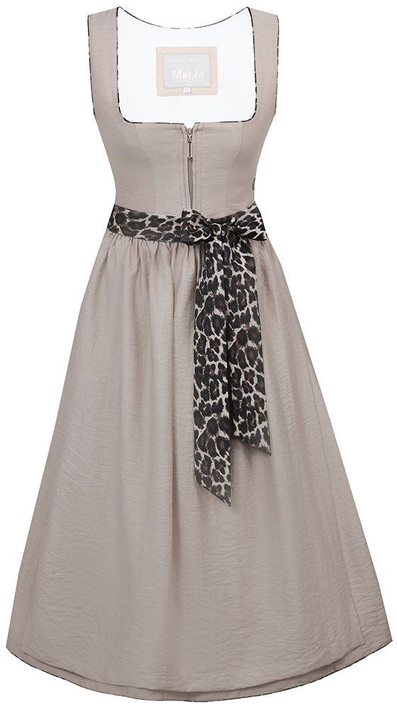 MarJo Dirndl Dirndl Solea Leo 65cm Länge taupe