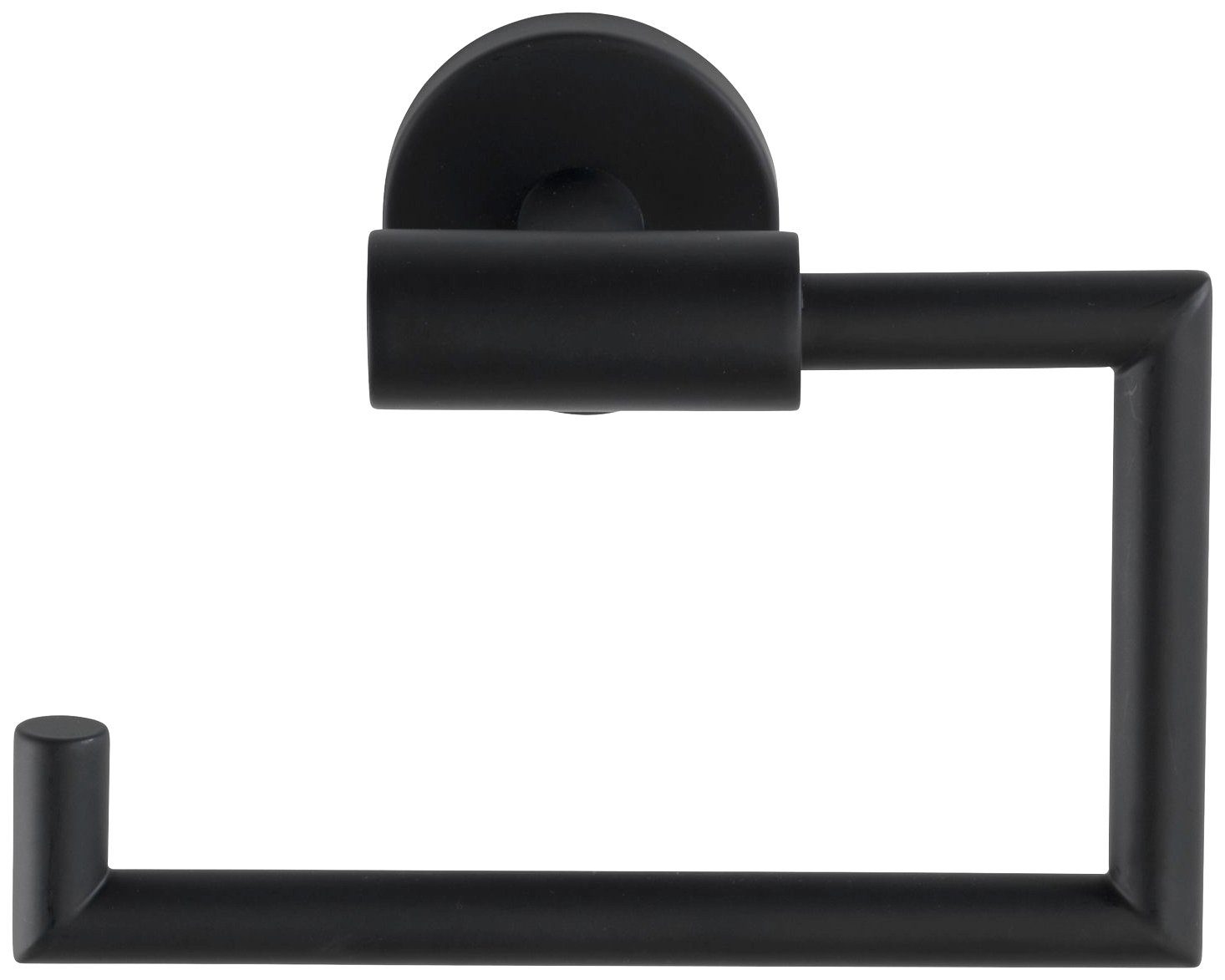 (1-St), trendigen, WENKO schwarzen Toilettenpapierhalter Loft im Bosio mattiertem Aus Edelstahl rostfreiem, Design