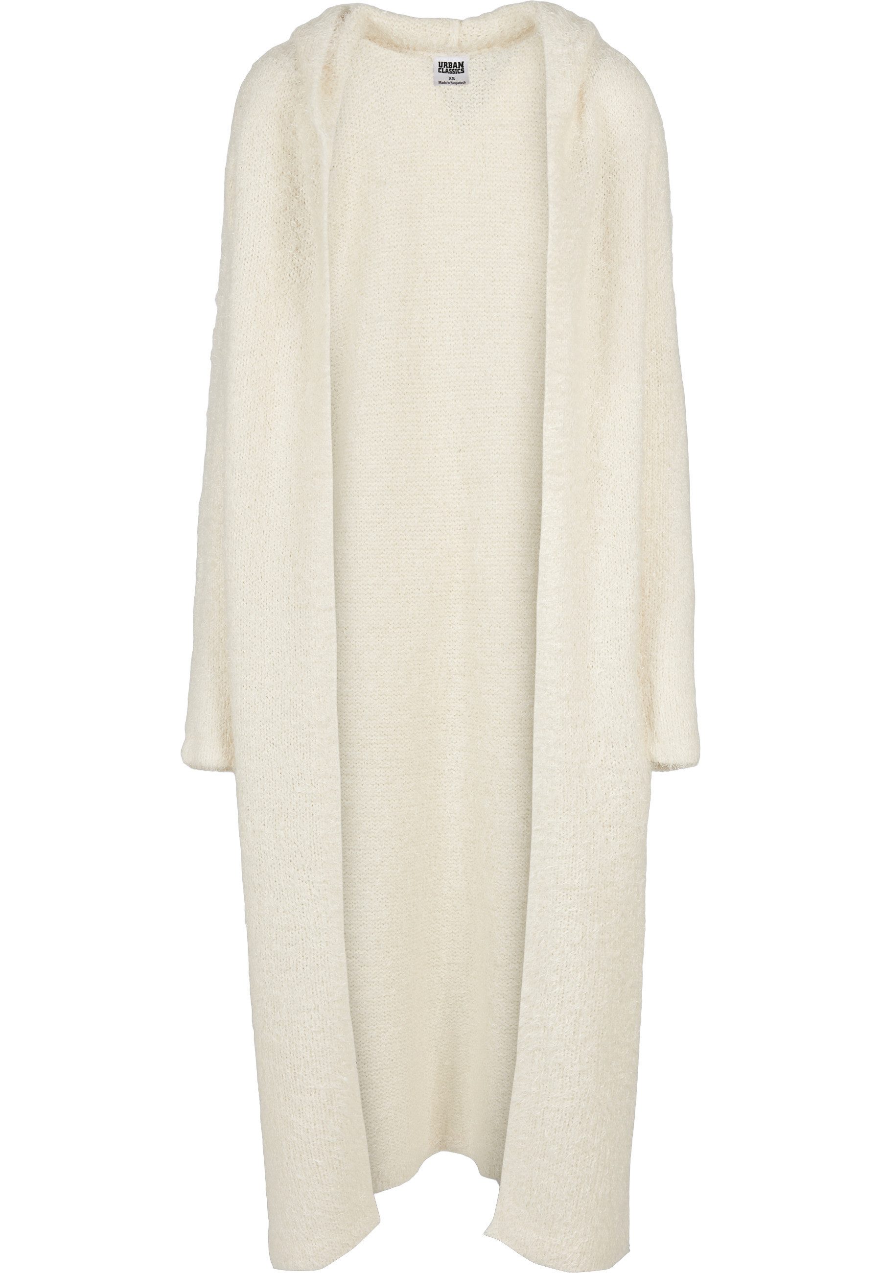 URBAN CLASSICS Strickjacke Urban Classics Damen Ladies Hooded Feather Cardigan (1-tlg)
