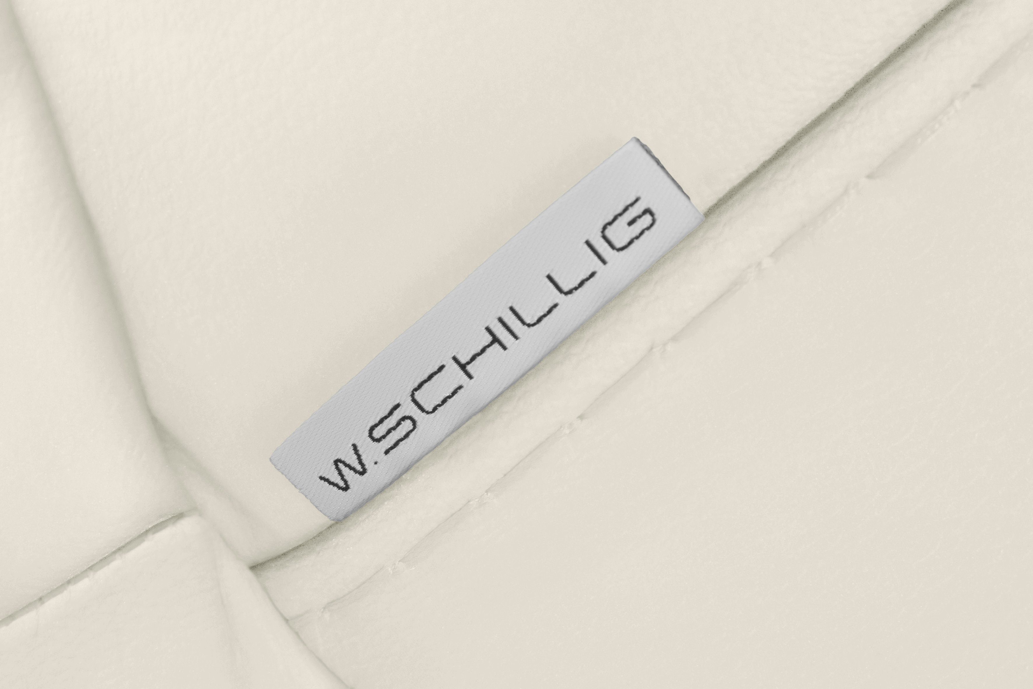 W.SCHILLIG 2,5-Sitzer Metallkufen matt, mit montanaa, Silber 232 cm Breite in