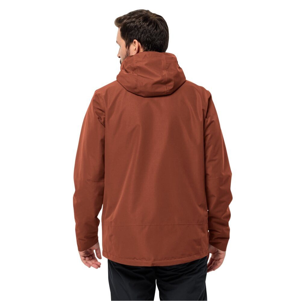 Jack Wolfskin Fleecejacke Ganzjahresjacke Luntal 3in1 (wasser- winddicht, mit Fleece-Innenjacke)