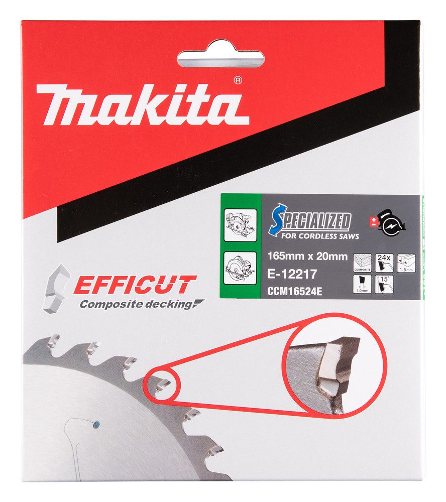 Makita Kreissägeblatt E-12217 (24Z, 1-St., 165x1,5x20mm), günstig online kaufen