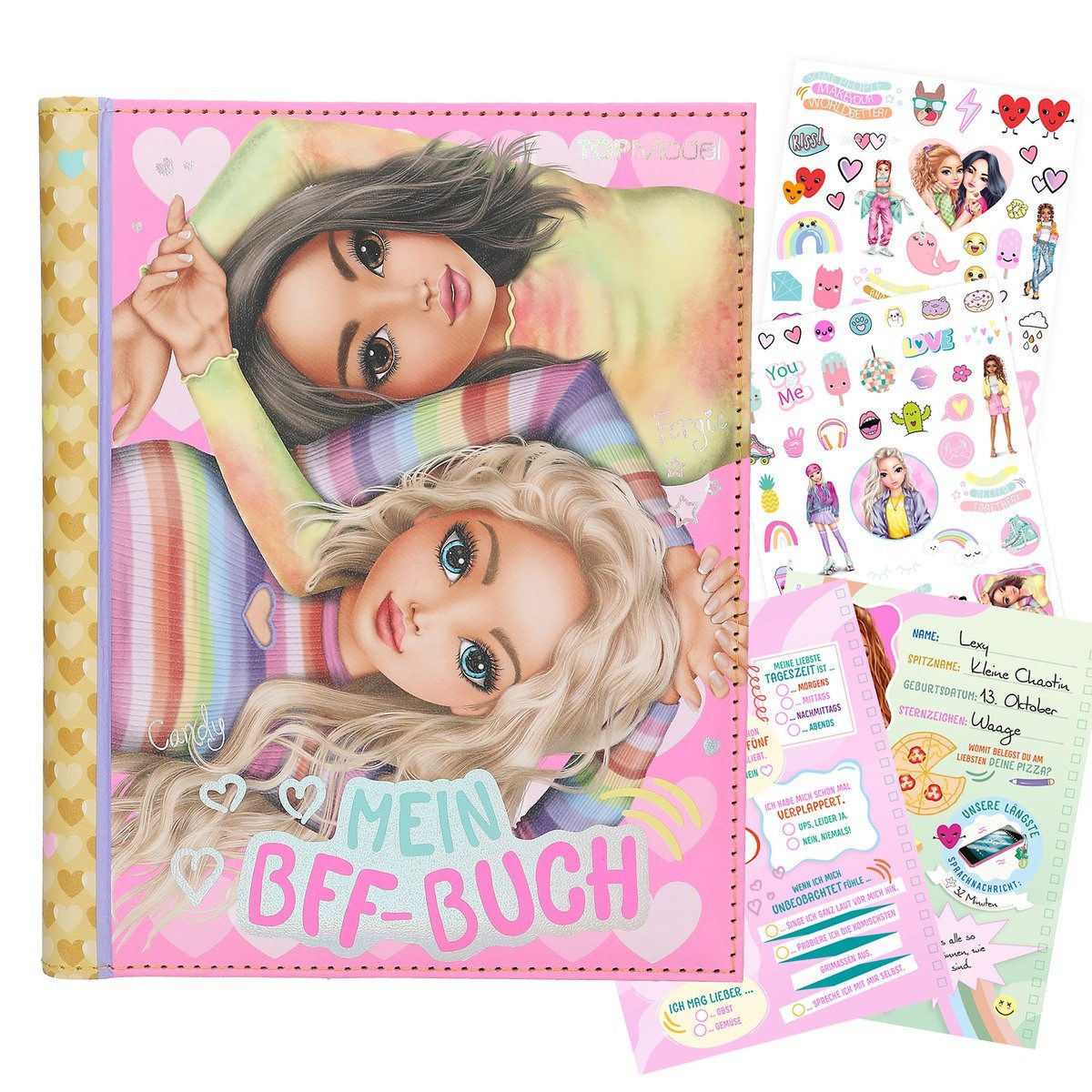TOPModel Poesiealbum DEPESCHE TOPModel Freundebuch Mein BFF Buch 22x18x2cm