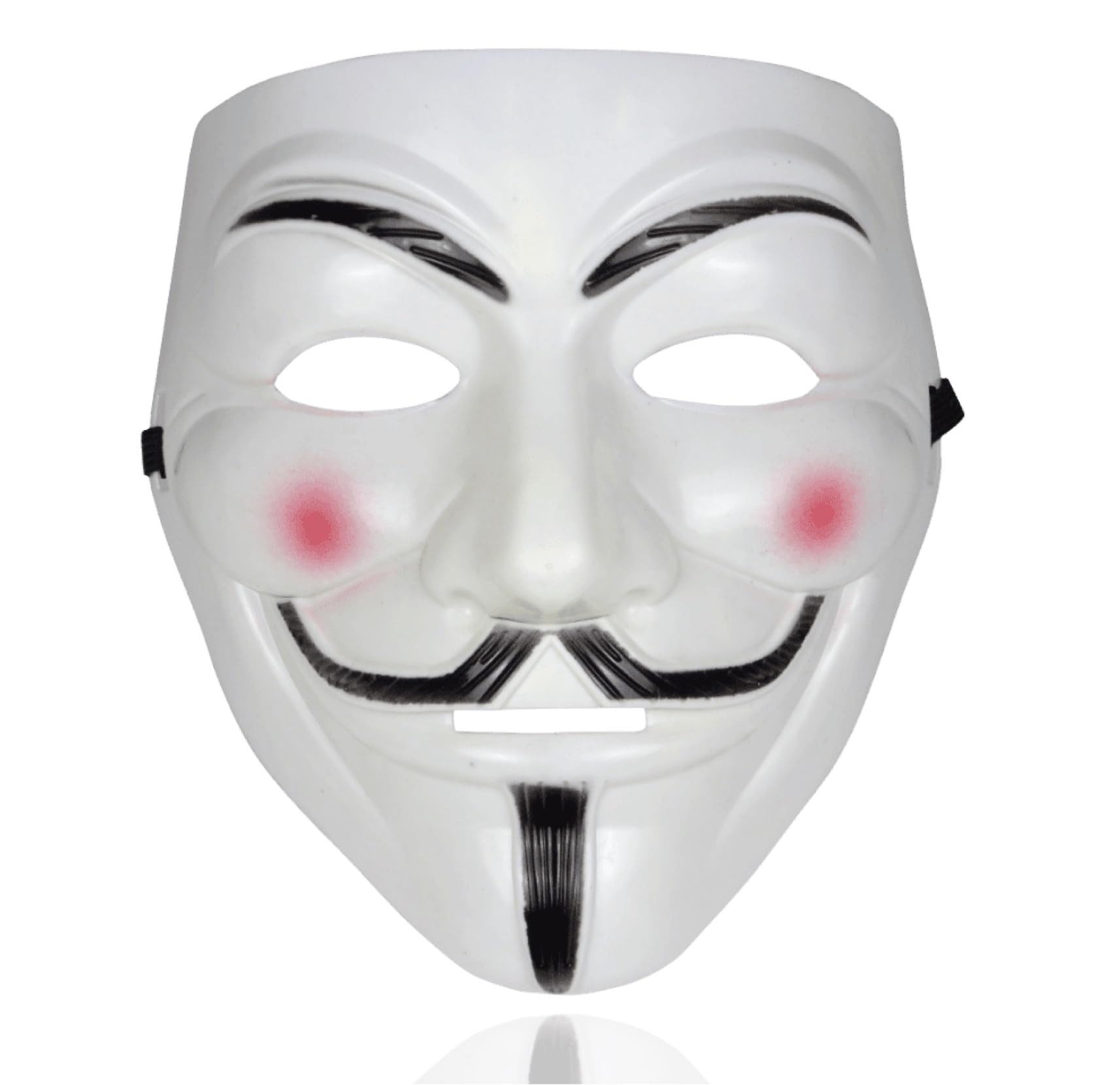 TK Gruppe Verkleidungsmaske Vendetta-Kostümmaske aus Kunststoff für Halloween und Fasching, (Packung, 1-tlg)