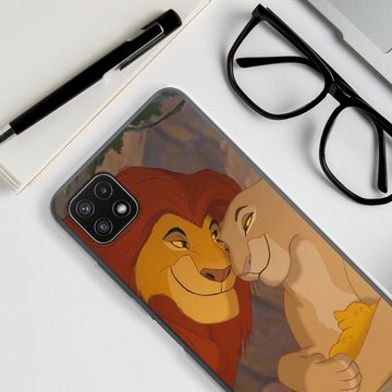 DeinDesign Handyhülle König der Löwen Disney Liebe Lion Love, Samsung Galaxy A22 5G Silikon Hülle Bumper Case Handy Schutzhülle
