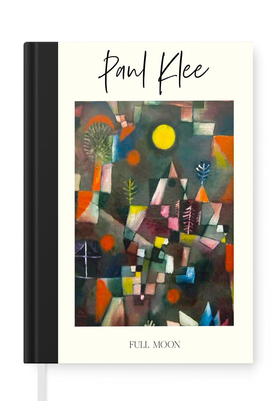 MuchoWow Notizbuch Paul Klee - Kunst - Vollmond, Journal, Merkzettel, Tagebuch, Notizheft, A5, 98 Seiten, Haushaltsbuch