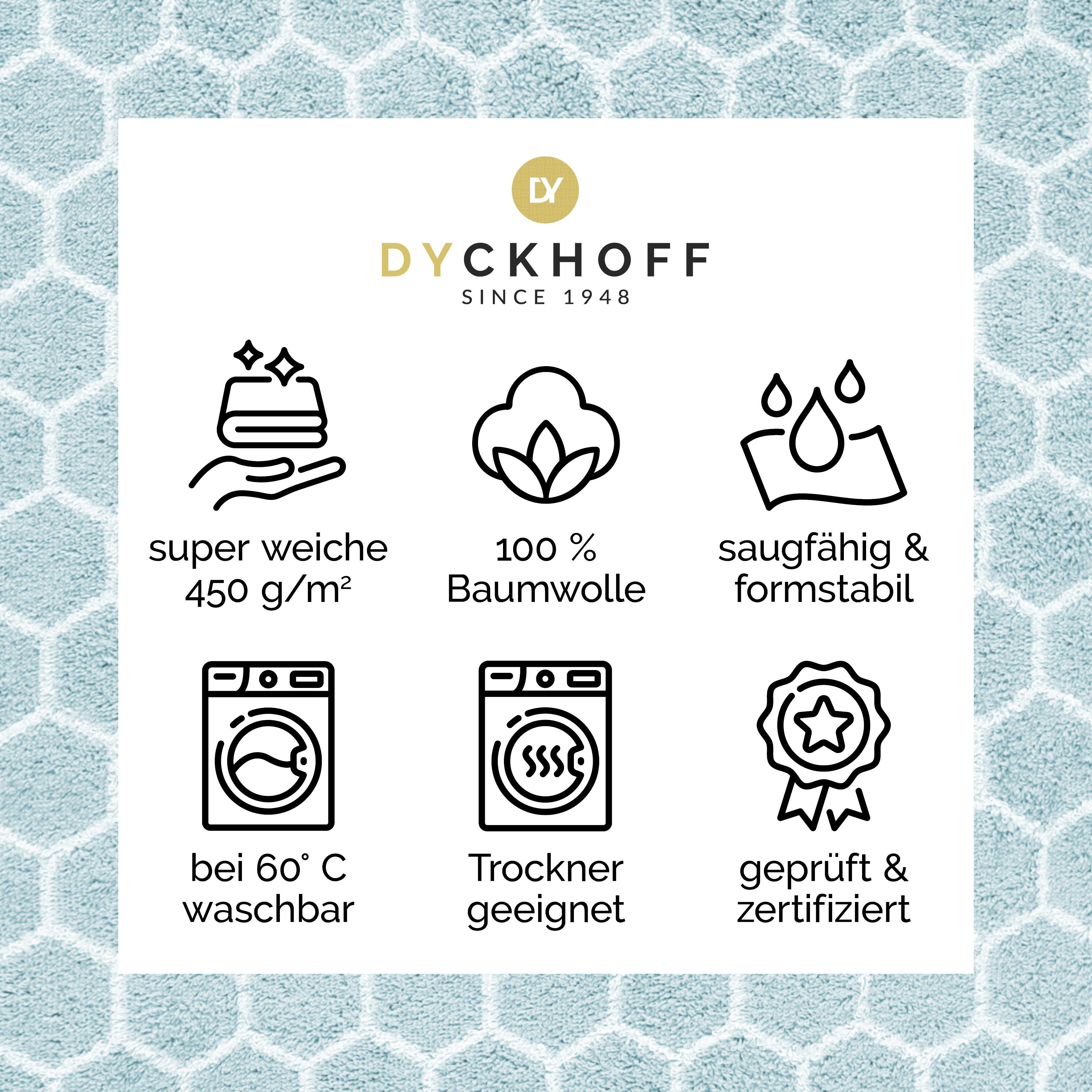 Dyckhoff Handtuch Set Pure Natural Honey, Frottier (Set, 6-St), BIO Baumwolle, GOTS – Bild 5 von 5