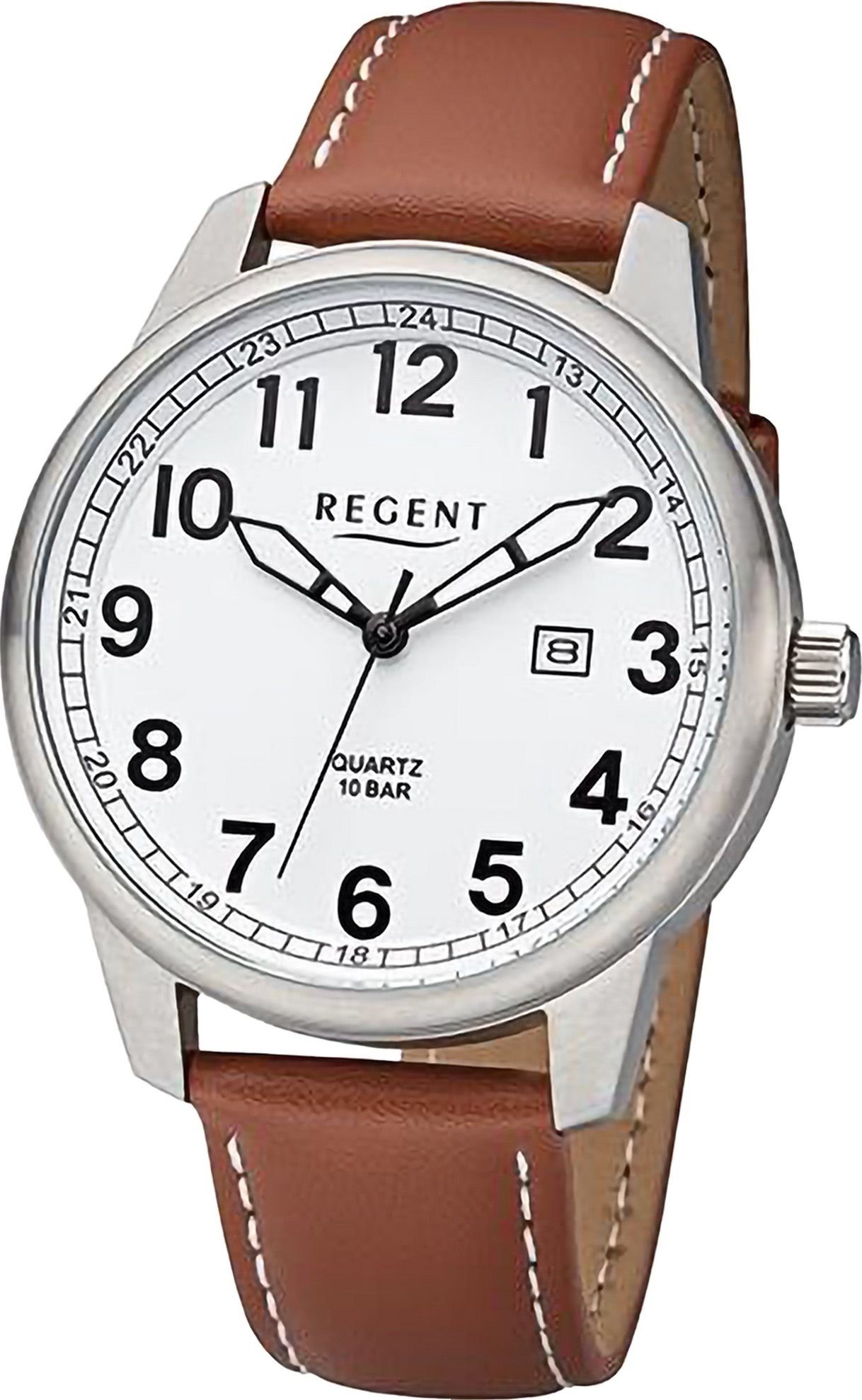 Quarzuhr Regent Herren Armbanduhr Analog