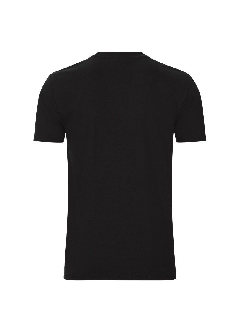 Trigema TRIGEMA 100% aus T-Shirt T-Shirt Biobaumwolle schwarz-C2C