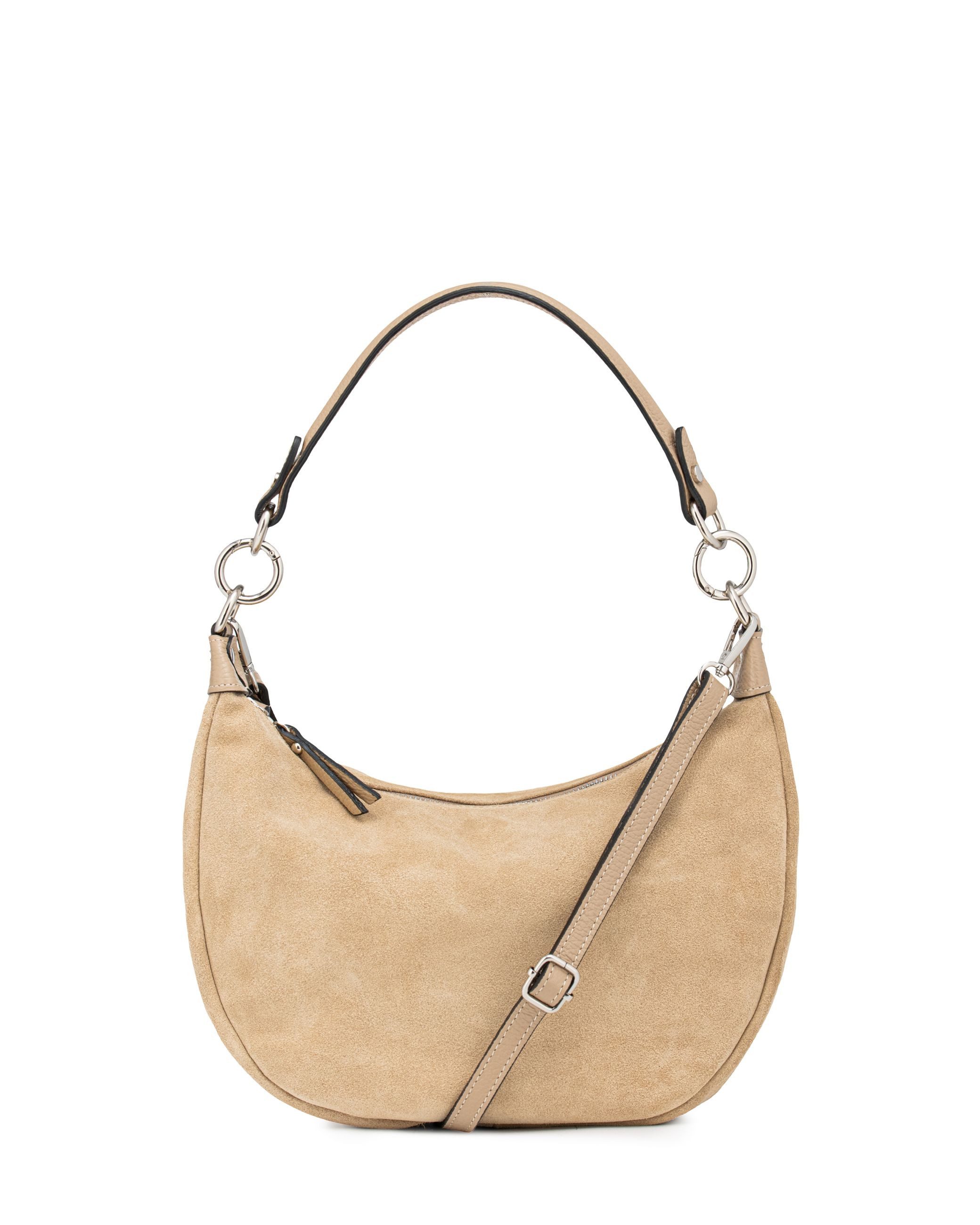 Caspar Schultertasche Leder Hobo Bag edle günstig online kaufen